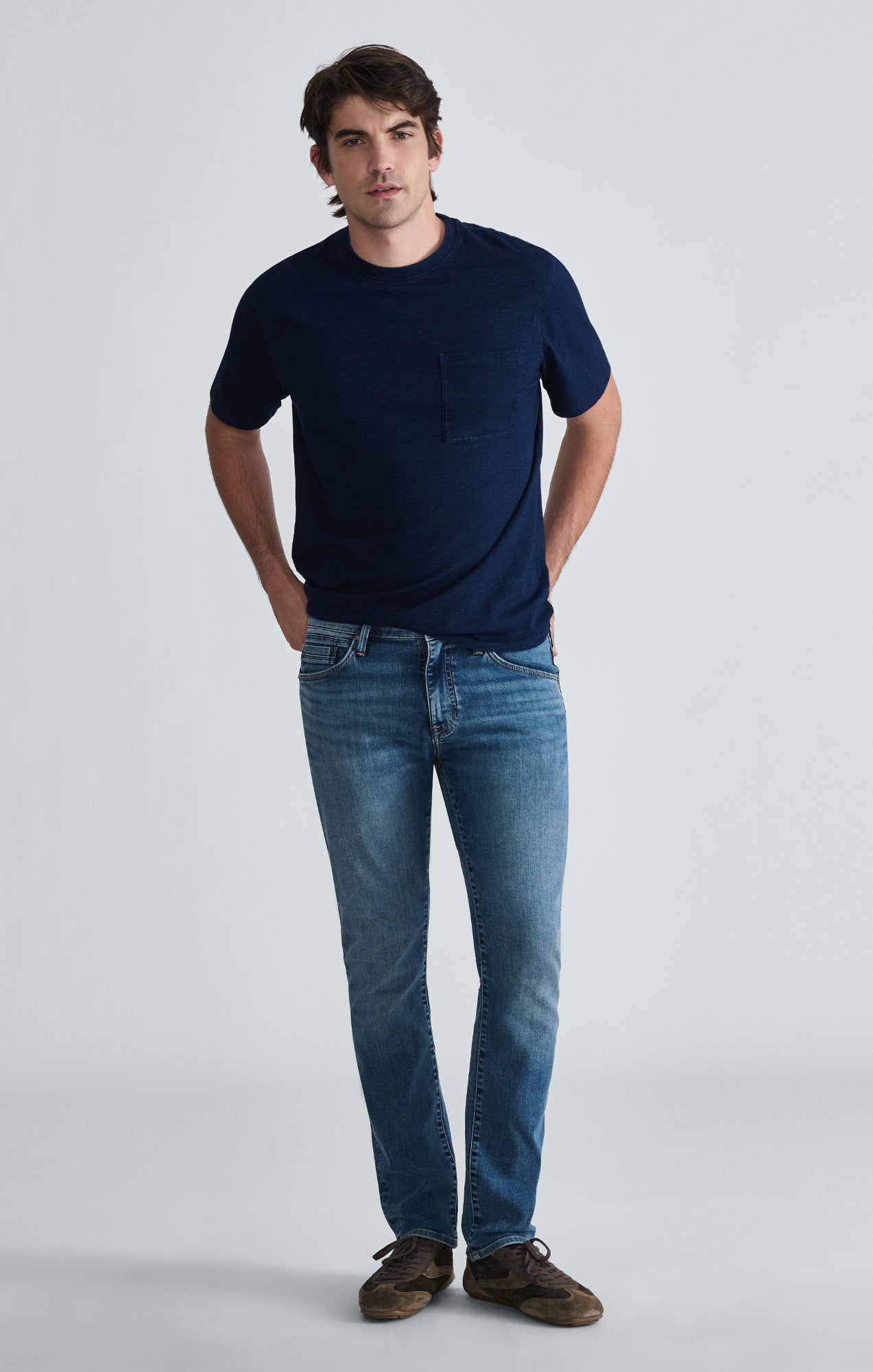 JAKE SLIM LEG IN MID BRUSHED WILLIAMSBURG - Mavi Jeans