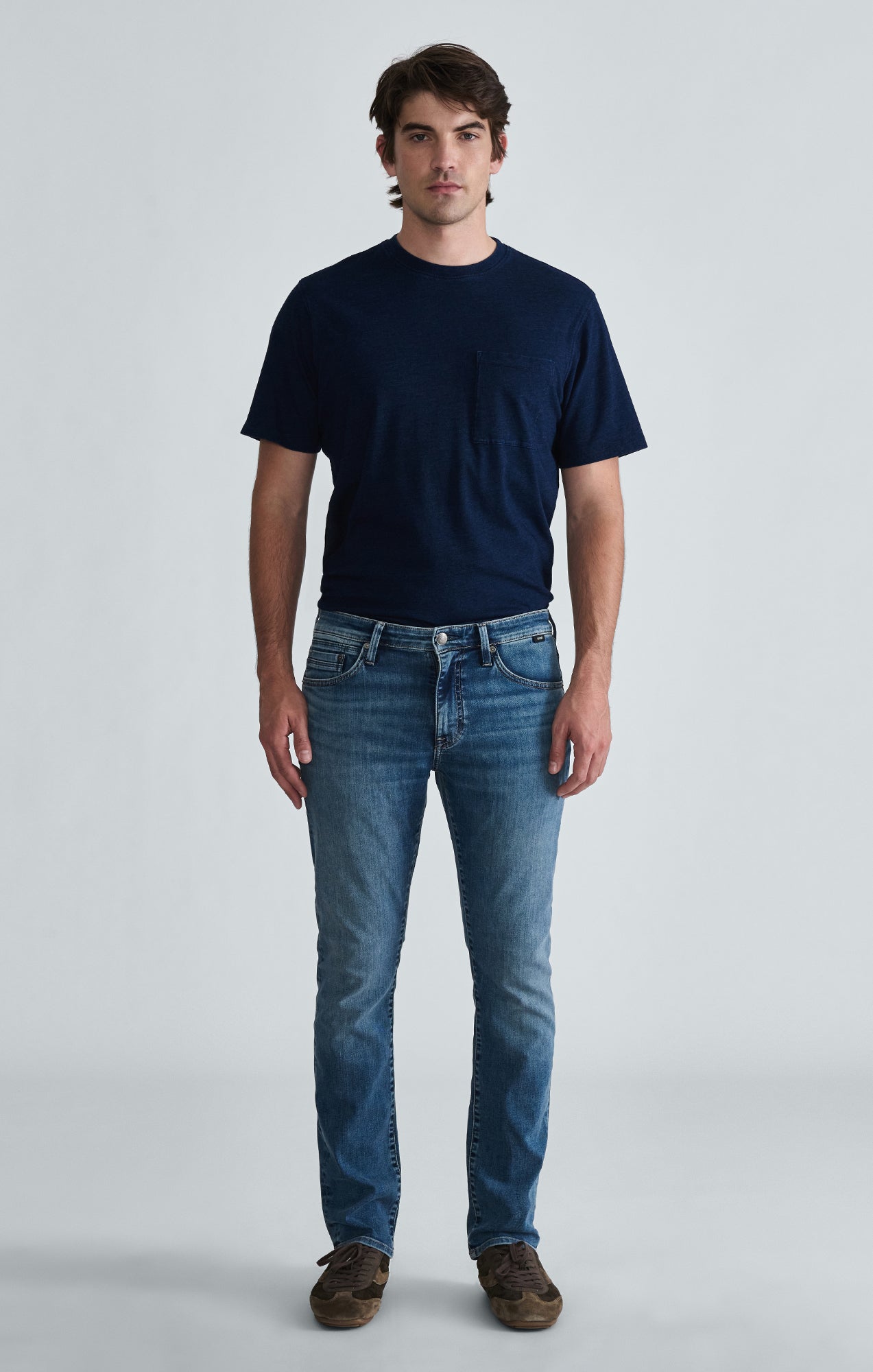 JAKE SLIM LEG IN MID BRUSHED WILLIAMSBURG - Mavi Jeans