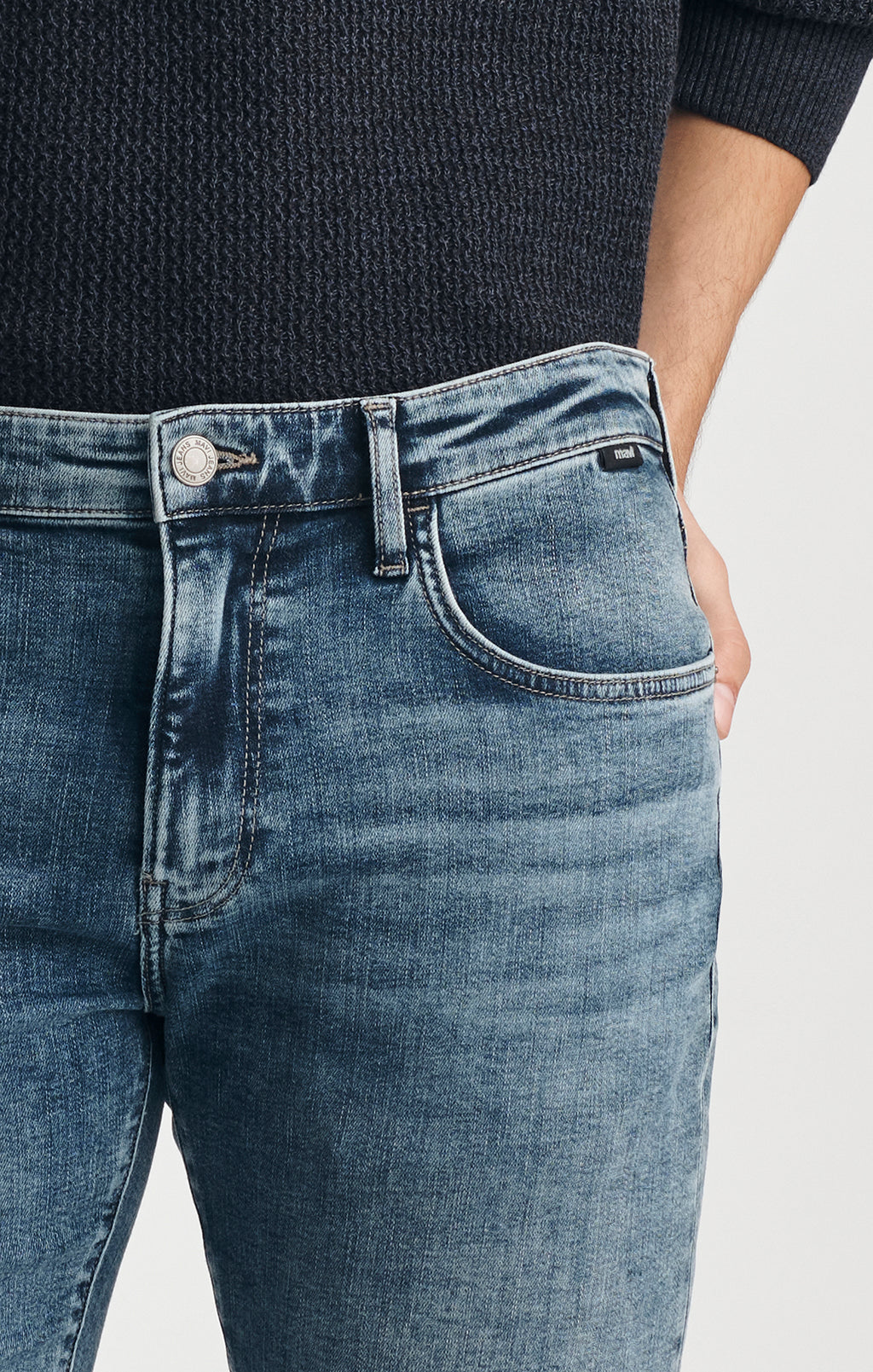JAKE SLIM LEG IN MID USED FEATHER BLUE - Mavi Jeans