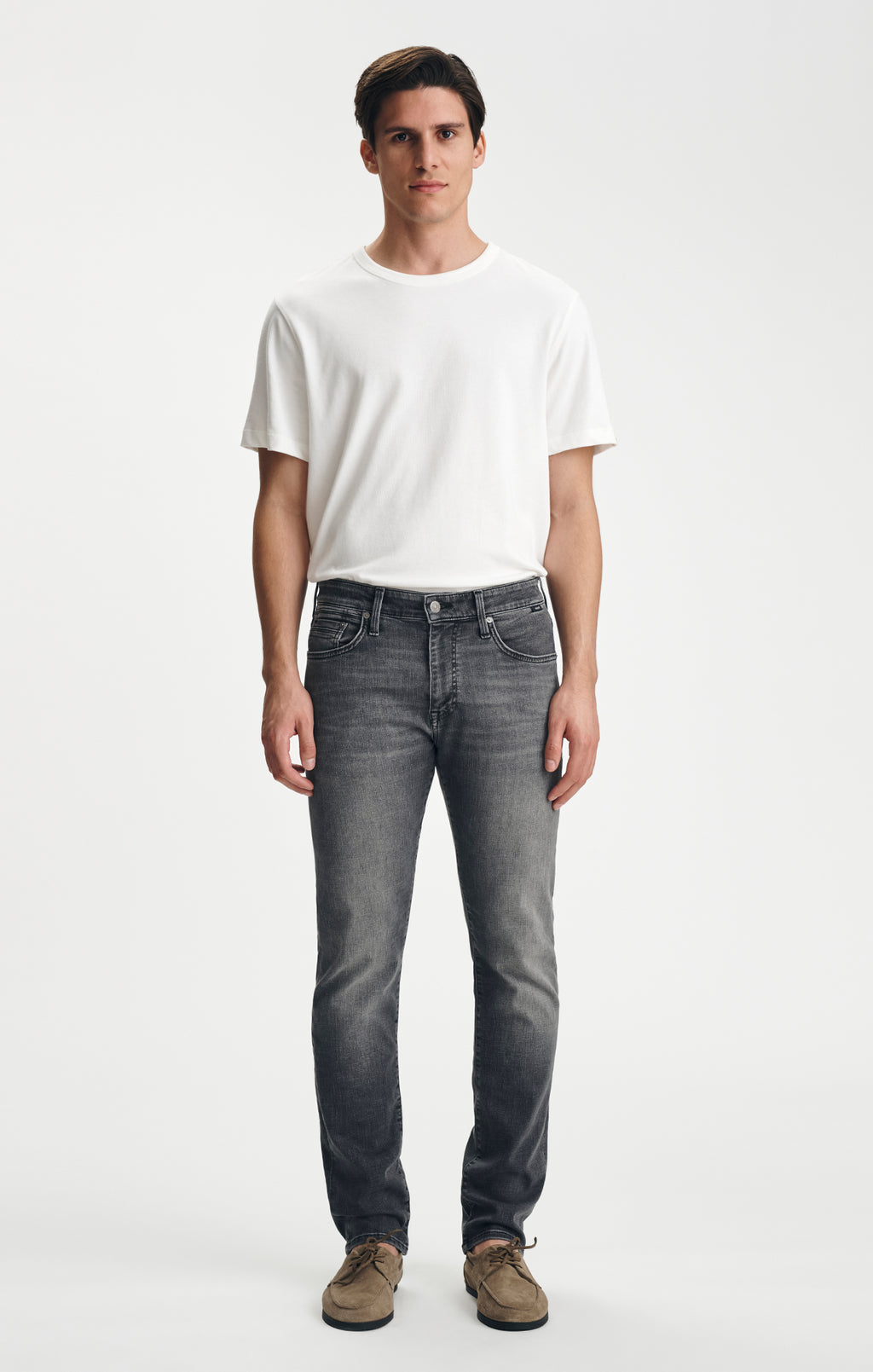 JAKE SLIM LEG IN SMOKE BRUSHED ORGANIC VINTAGE - Mavi Jeans