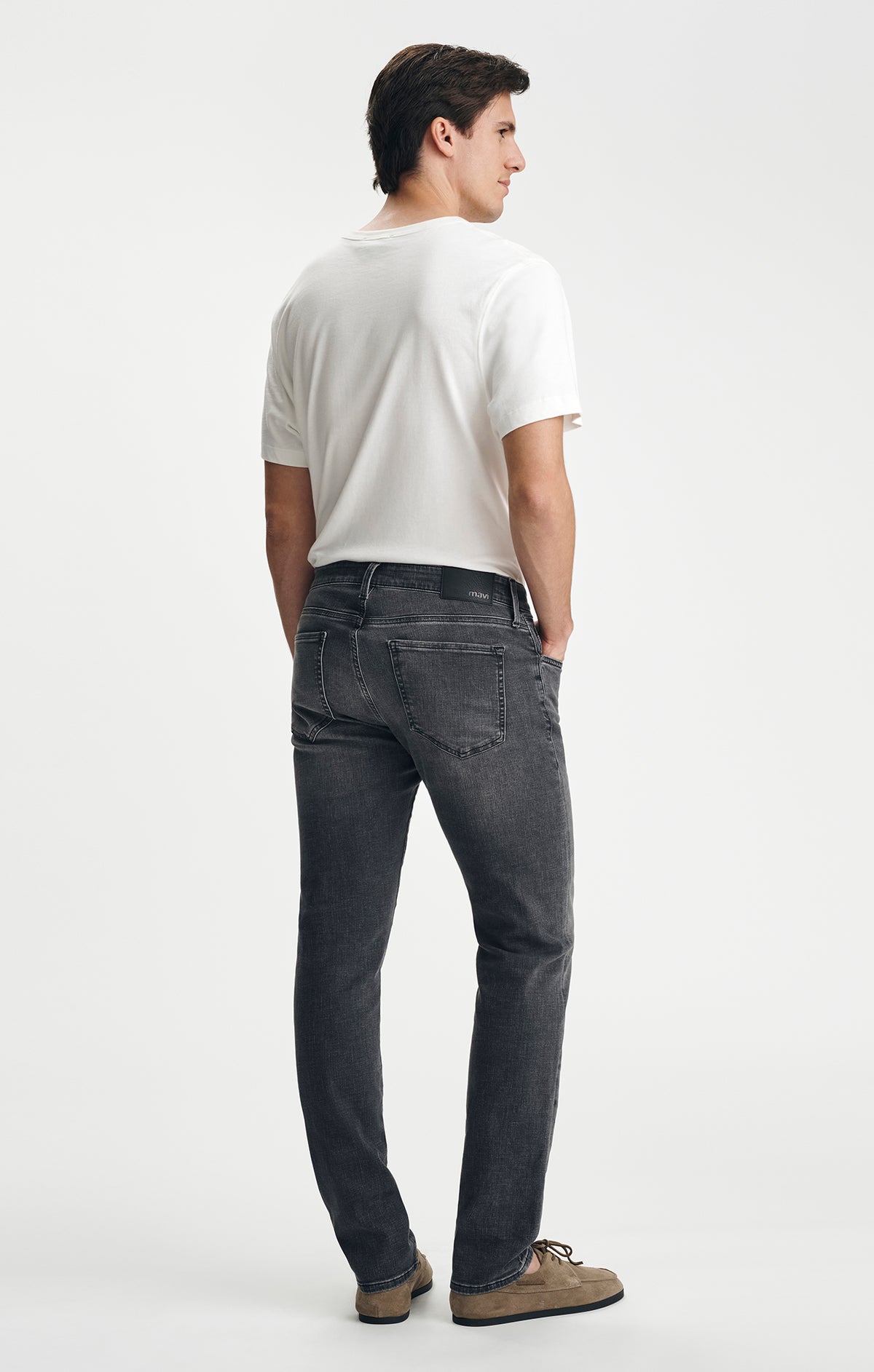 JAKE SLIM LEG IN SMOKE BRUSHED ORGANIC VINTAGE - Mavi Jeans