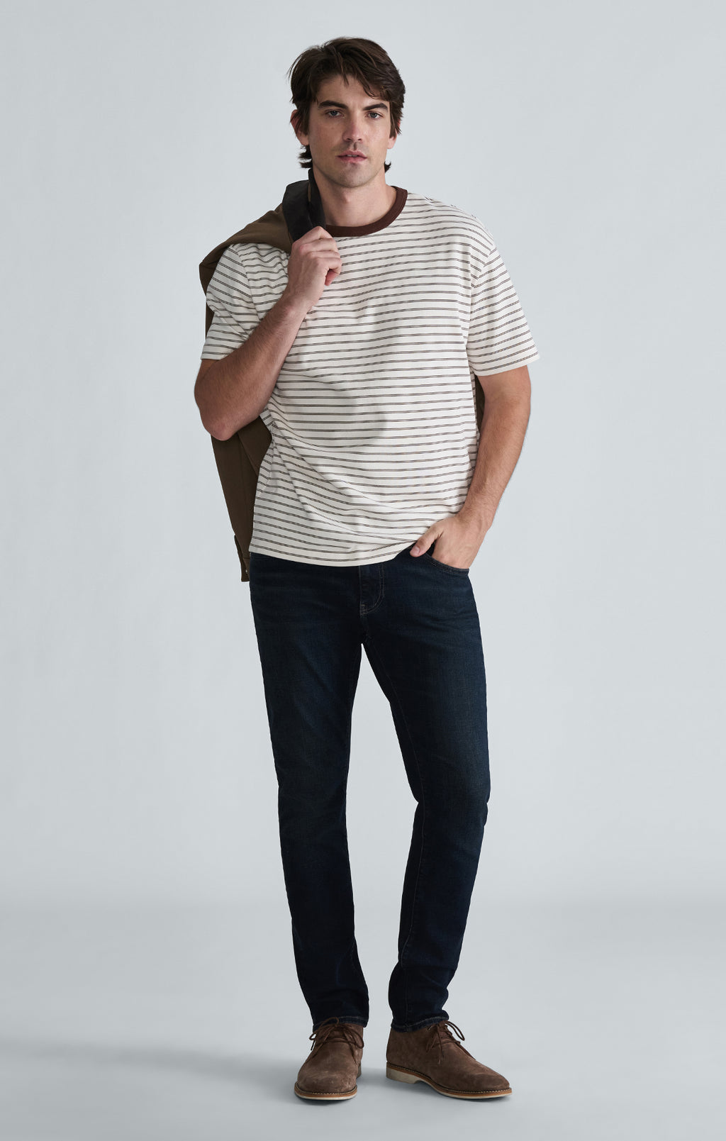 JAKE SLIM LEG IN DARK BRUSHED CLASSIC VINTAGE - Mavi Jeans