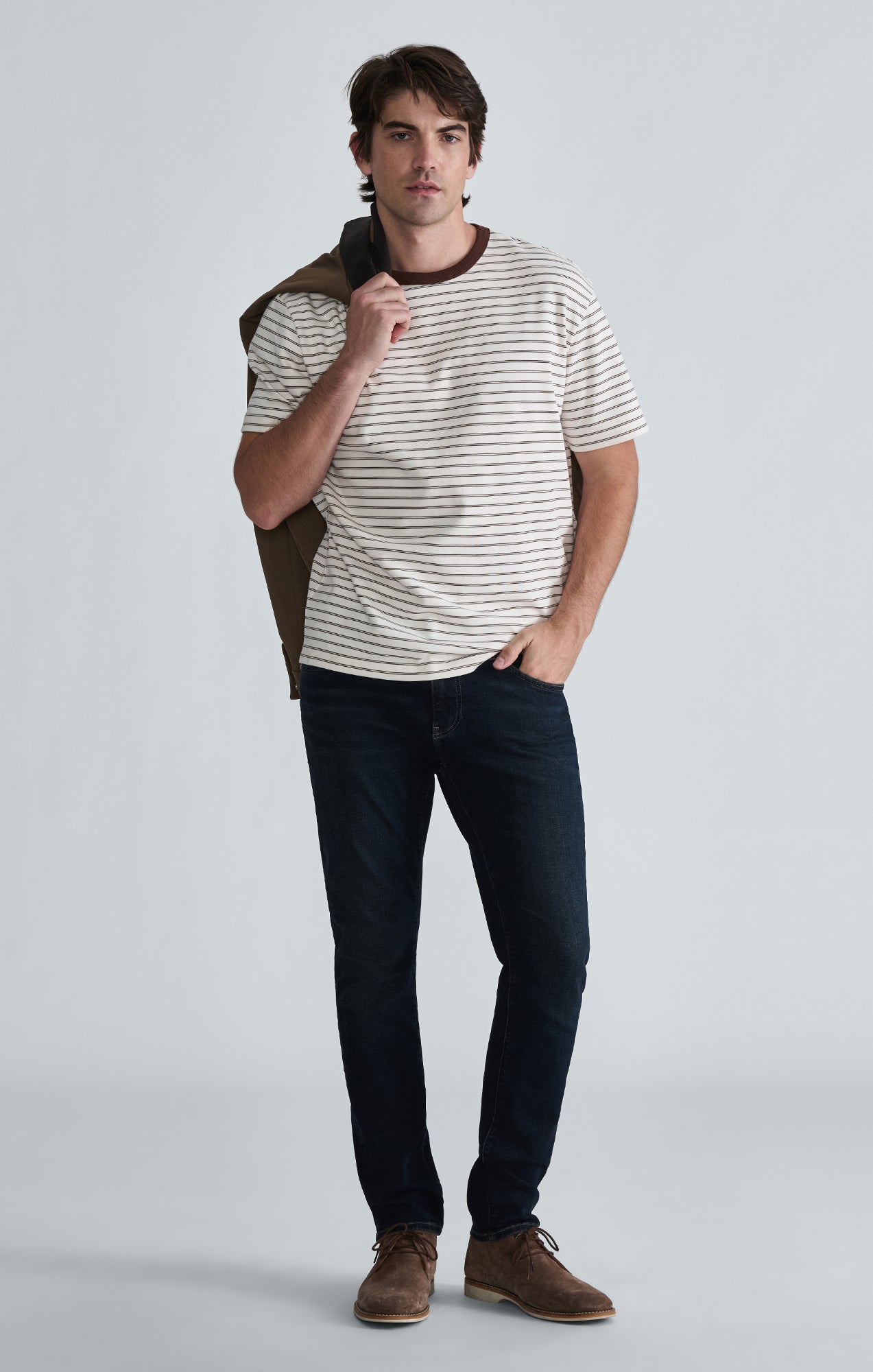JAKE SLIM LEG IN DARK BRUSHED CLASSIC VINTAGE - Mavi Jeans