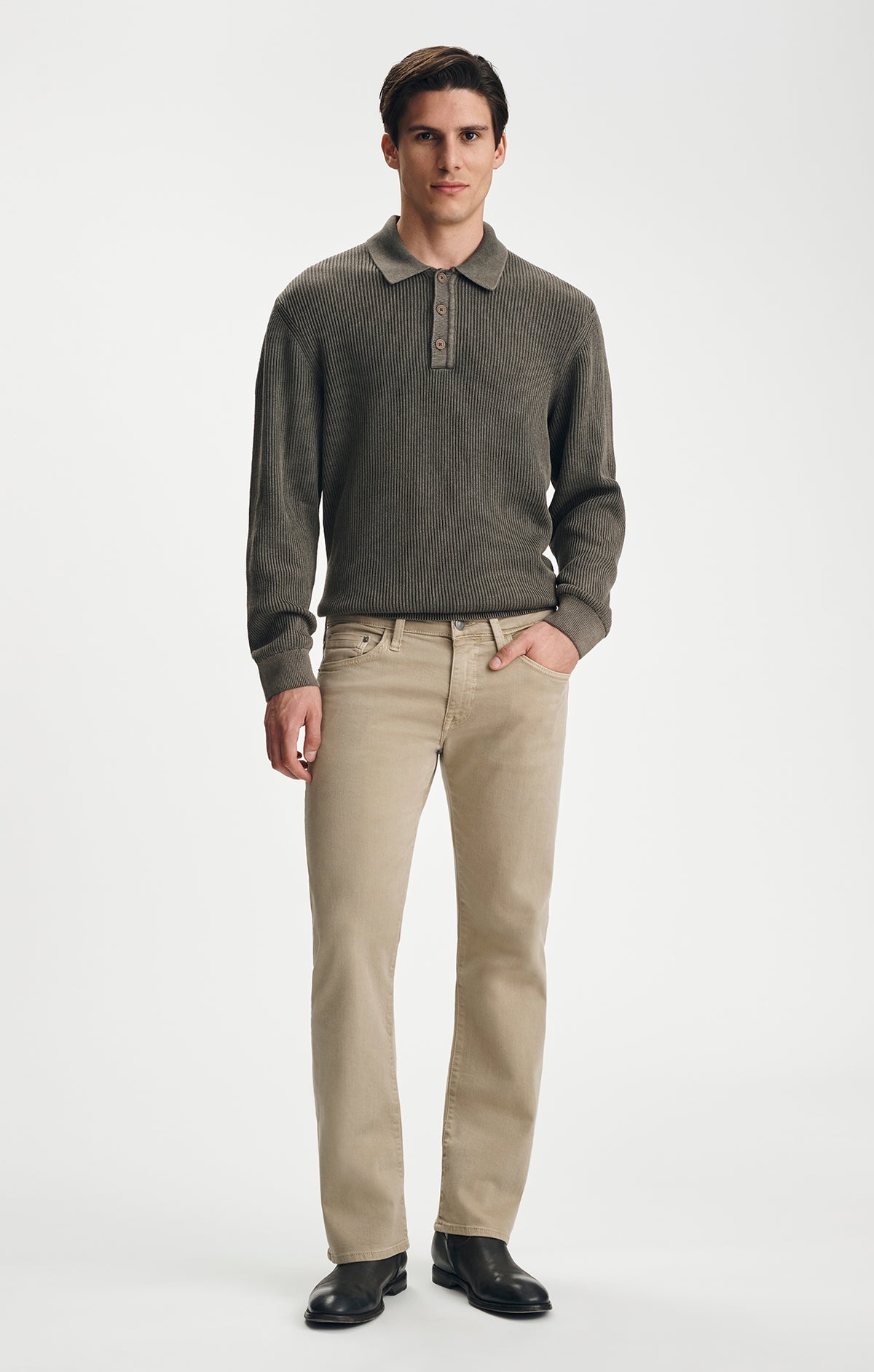 JOSH BOOTCUT IN BRITISH KHAKI DENIM - Mavi Jeans