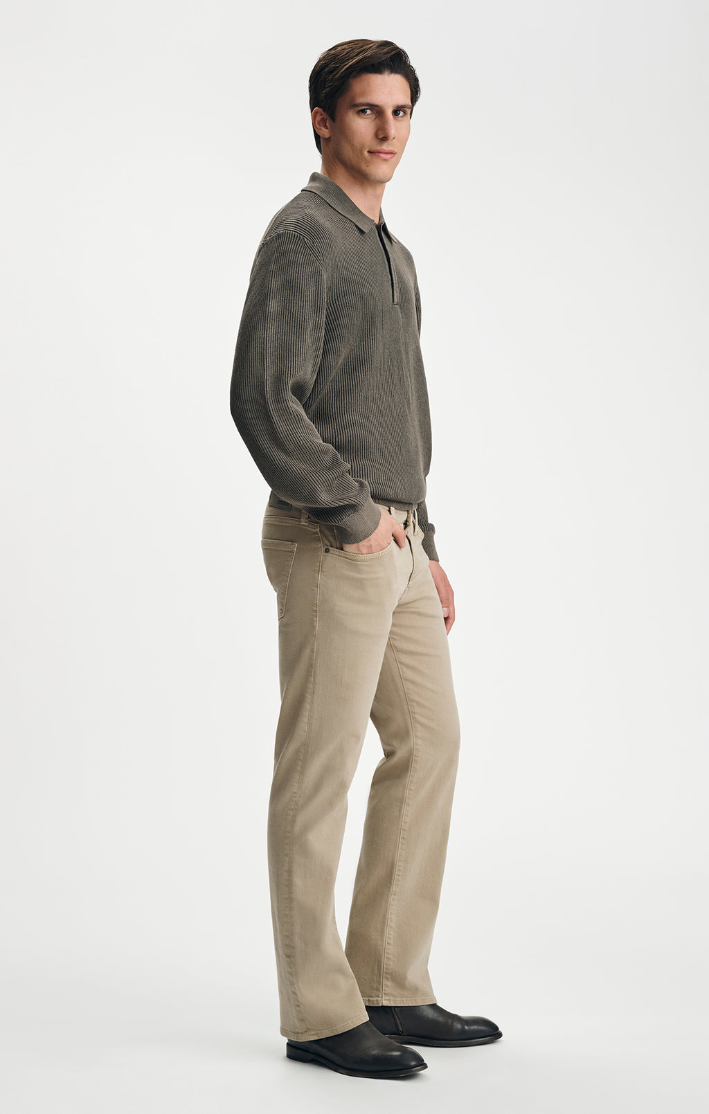 JOSH BOOTCUT IN BRITISH KHAKI DENIM - Mavi Jeans