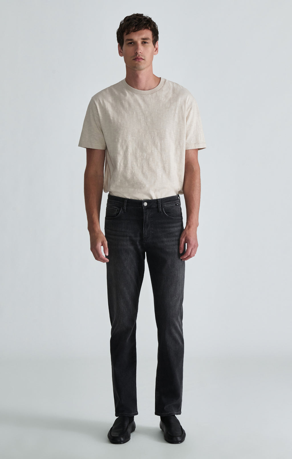 ZACH STRAIGHT LEG IN SMOKE BRUSHED FEATHER BLUE - Mavi Jeans