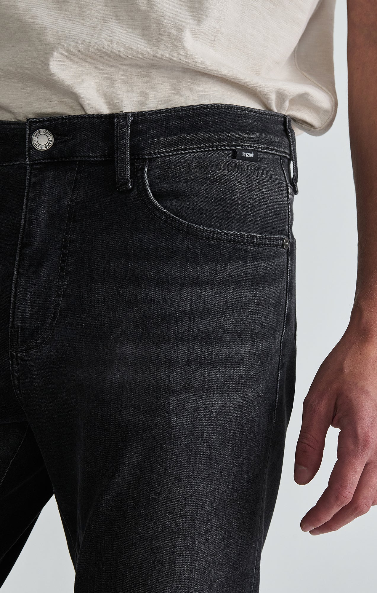 ZACH STRAIGHT LEG IN SMOKE BRUSHED FEATHER BLUE - Mavi Jeans