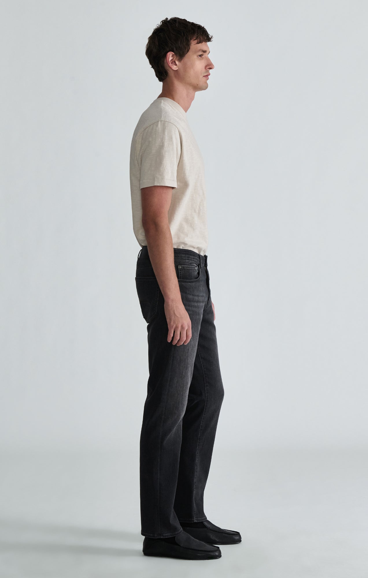 ZACH STRAIGHT LEG IN SMOKE BRUSHED FEATHER BLUE - Mavi Jeans