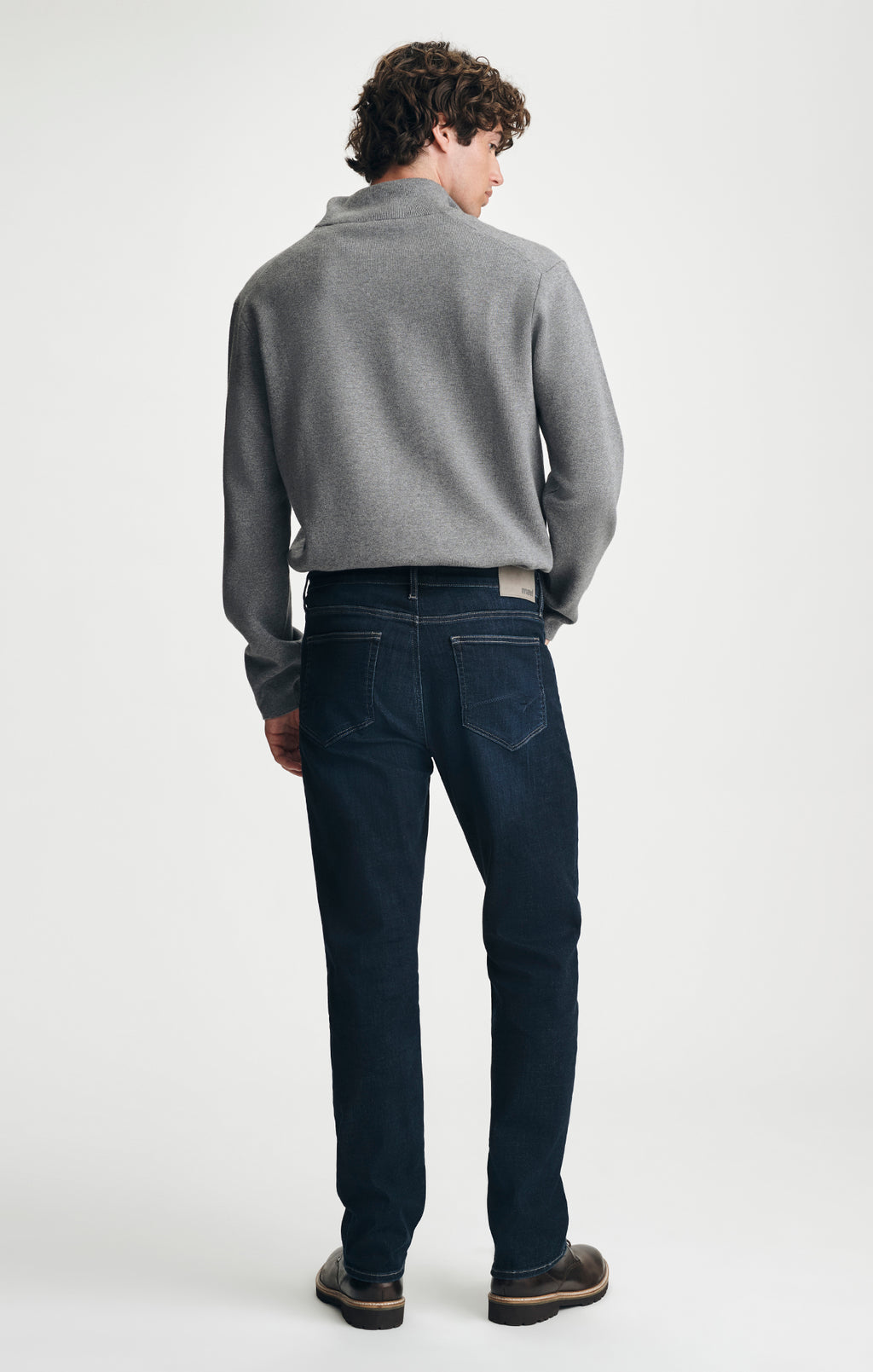 ZACH STRAIGHT LEG IN RINSE BRUSHED FEATHER BLUE - Mavi Jeans