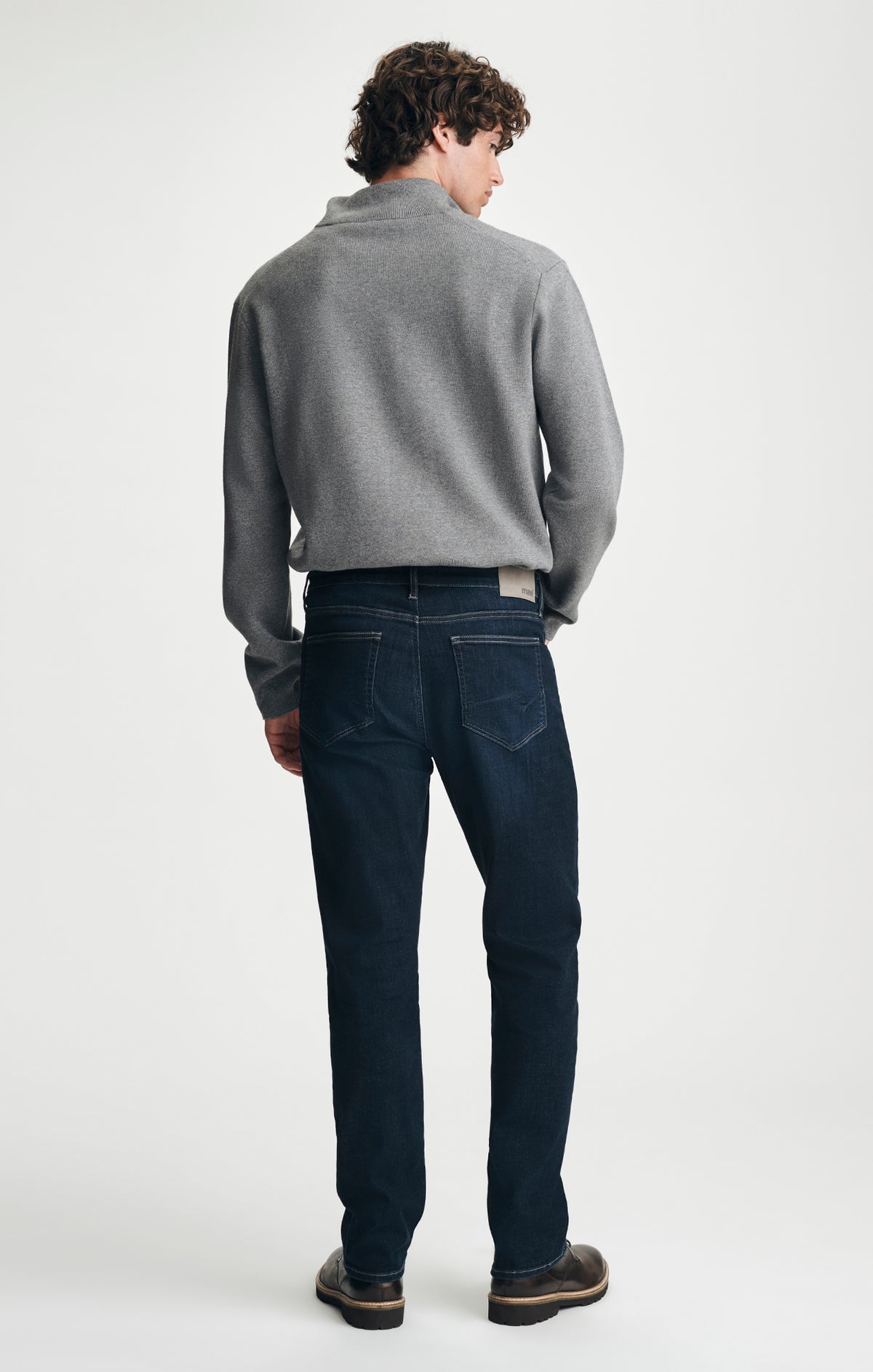 ZACH STRAIGHT LEG IN RINSE BRUSHED FEATHER BLUE - Mavi Jeans