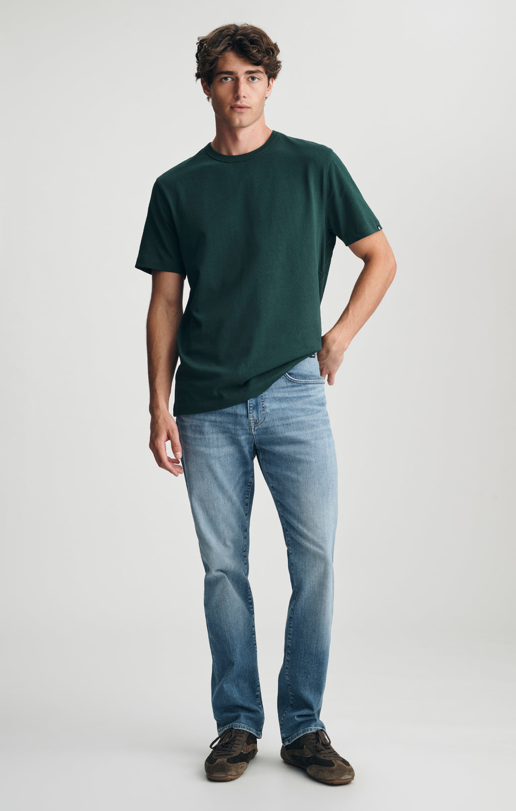 ZACH STRAIGHT LEG IN MID BRUSHED ORGANIC VINTAGE - Mavi Jeans