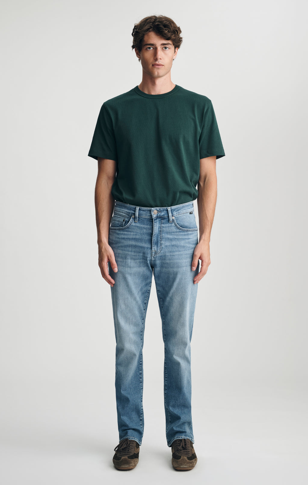ZACH STRAIGHT LEG IN MID BRUSHED ORGANIC VINTAGE - Mavi Jeans