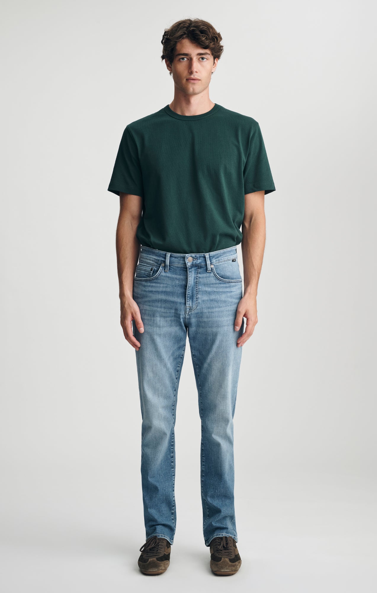 ZACH STRAIGHT LEG IN MID BRUSHED ORGANIC VINTAGE - Mavi Jeans