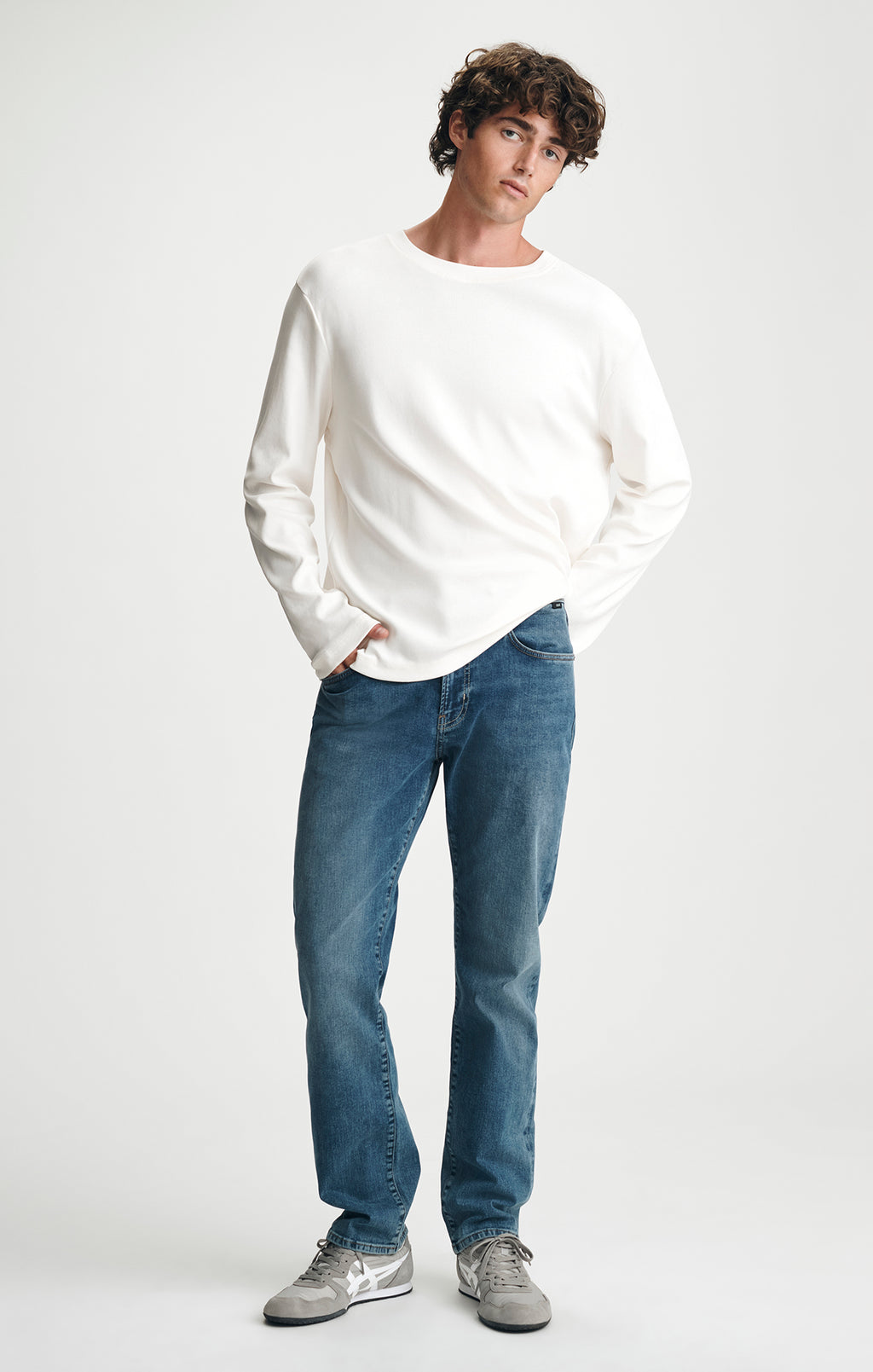 ZACH STRAIGHT LEG IN MID VINTAGE SELVEDGE - Mavi Jeans