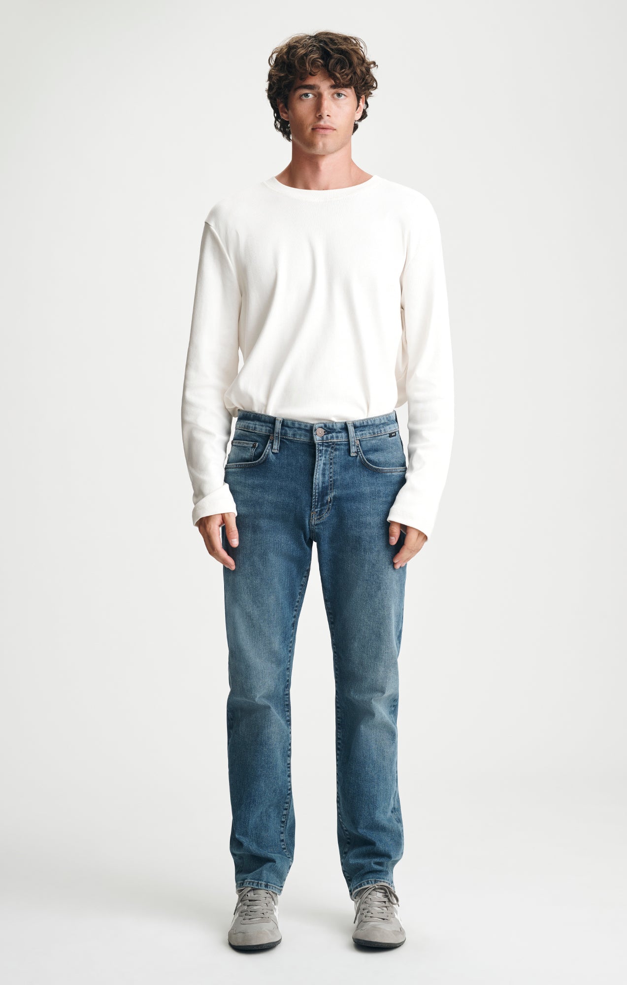 ZACH STRAIGHT LEG IN MID VINTAGE SELVEDGE - Mavi Jeans