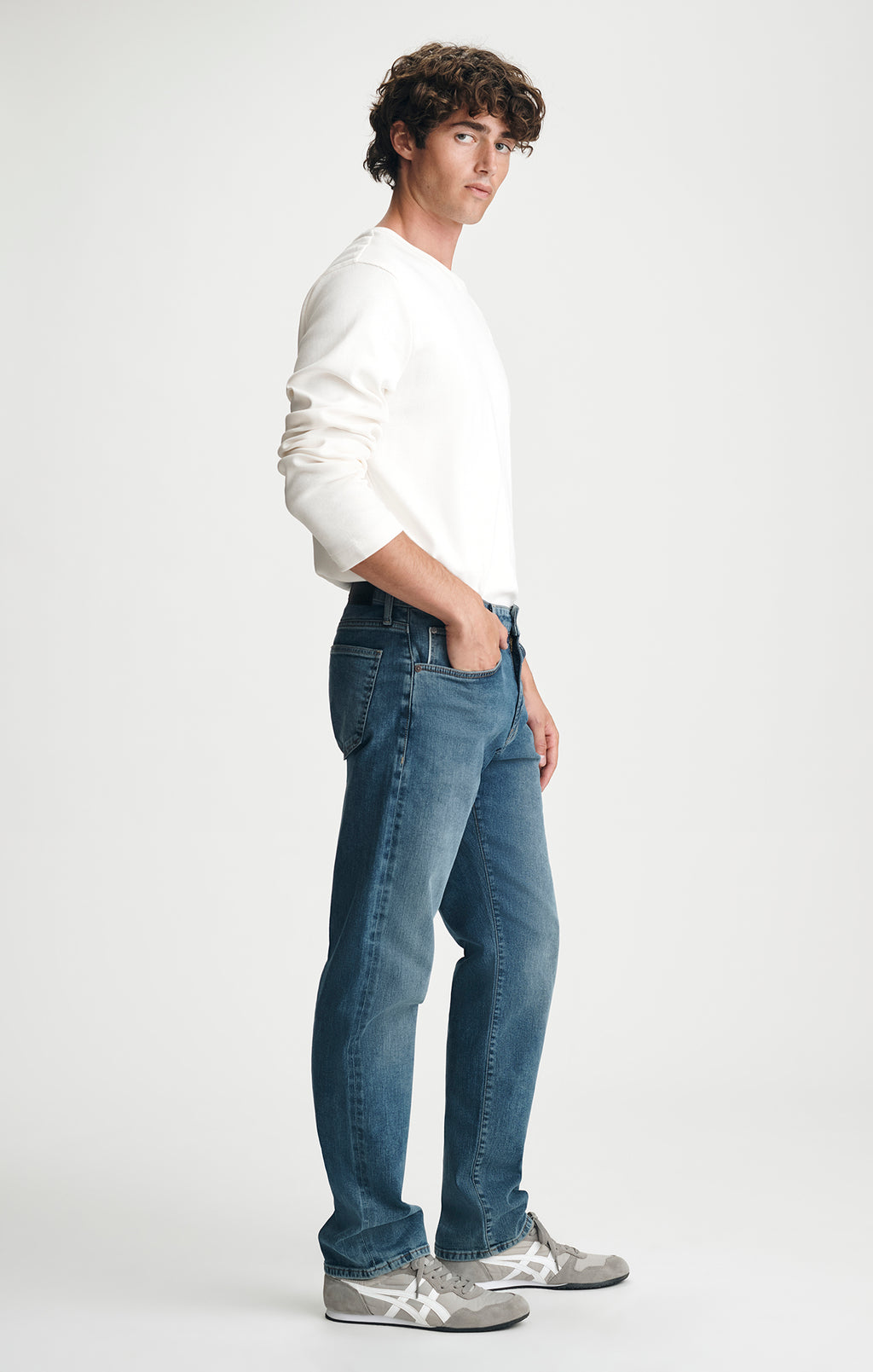 ZACH STRAIGHT LEG IN MID VINTAGE SELVEDGE - Mavi Jeans