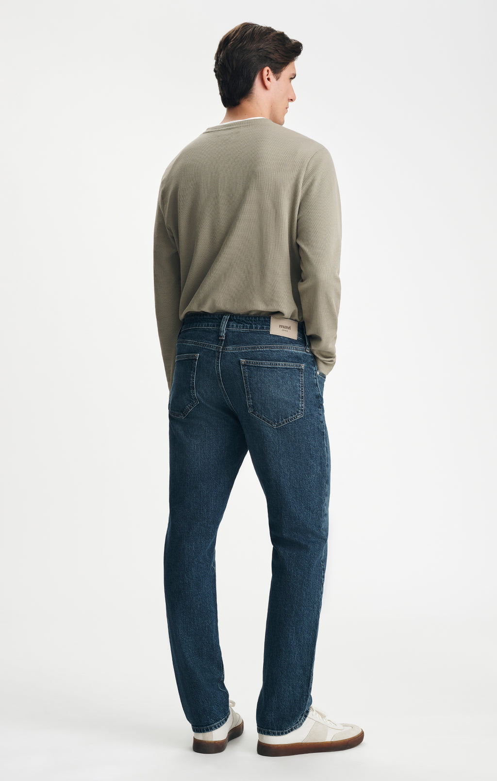 ZACH STRAIGHT LEG IN DARK BRUSHED CLASSIC BLUE - Mavi Jeans