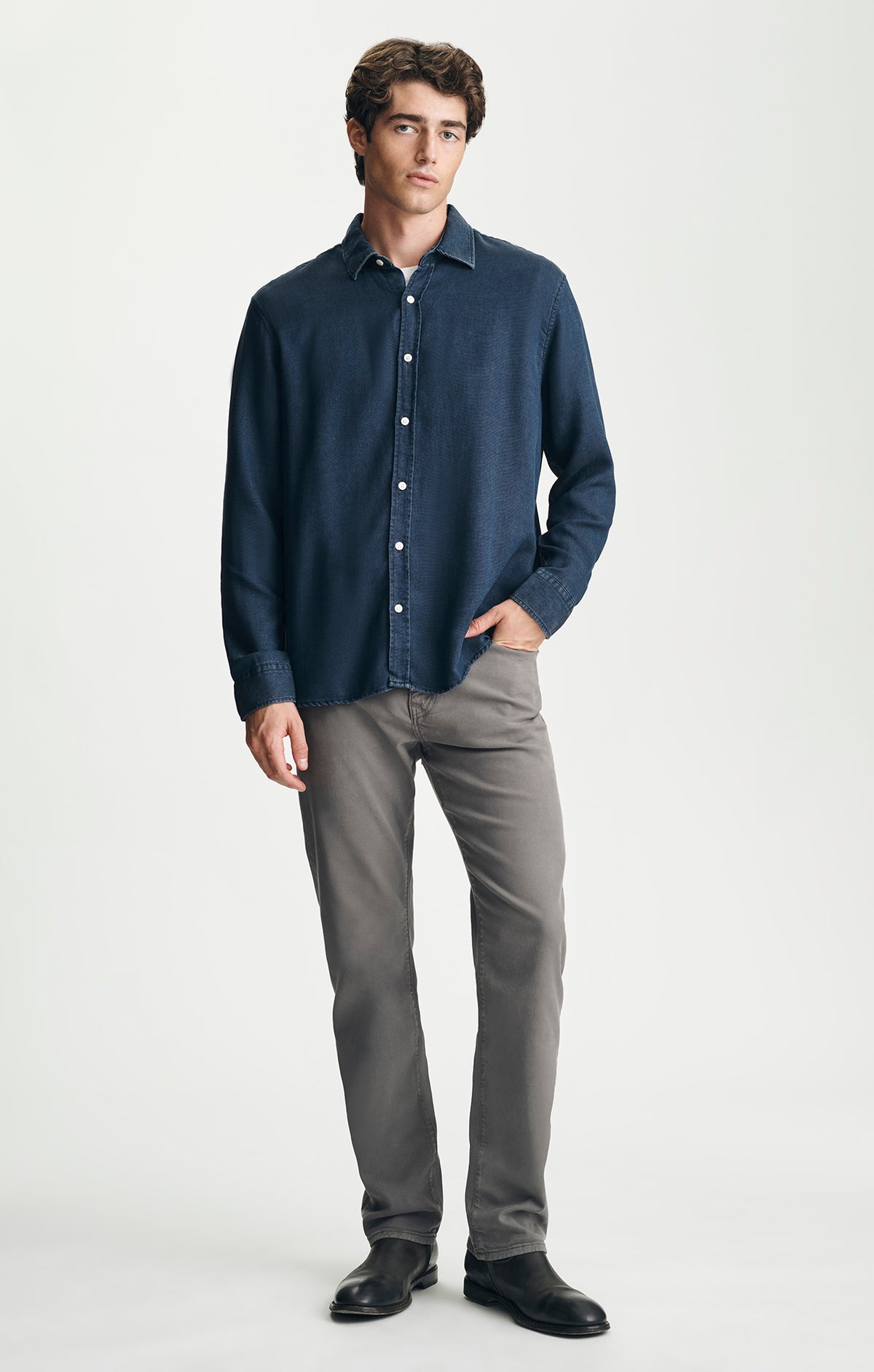ZACH STRAIGHT LEG IN GRIFFIN LUXE TWILL