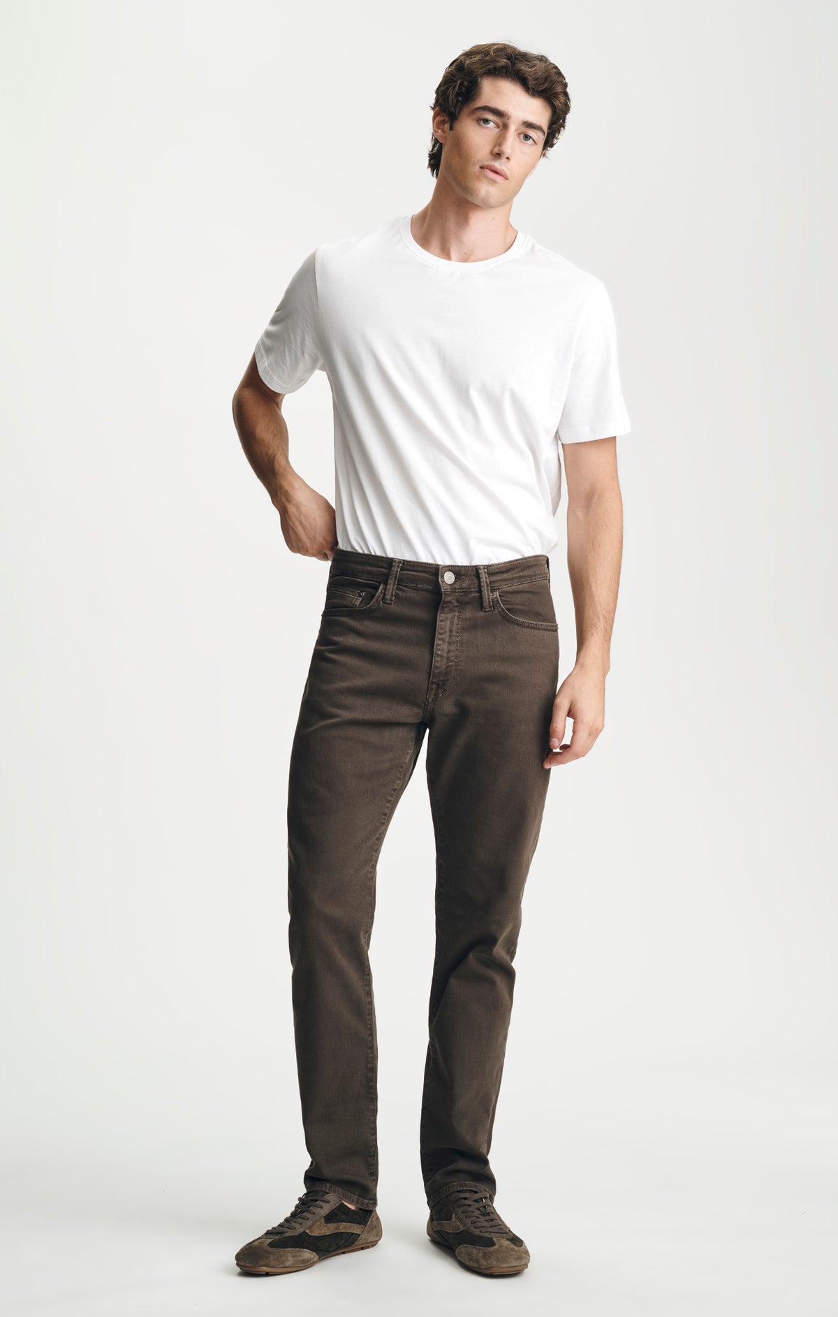ZACH STRAIGHT LEG IN BROWN DENIM - Mavi Jeans