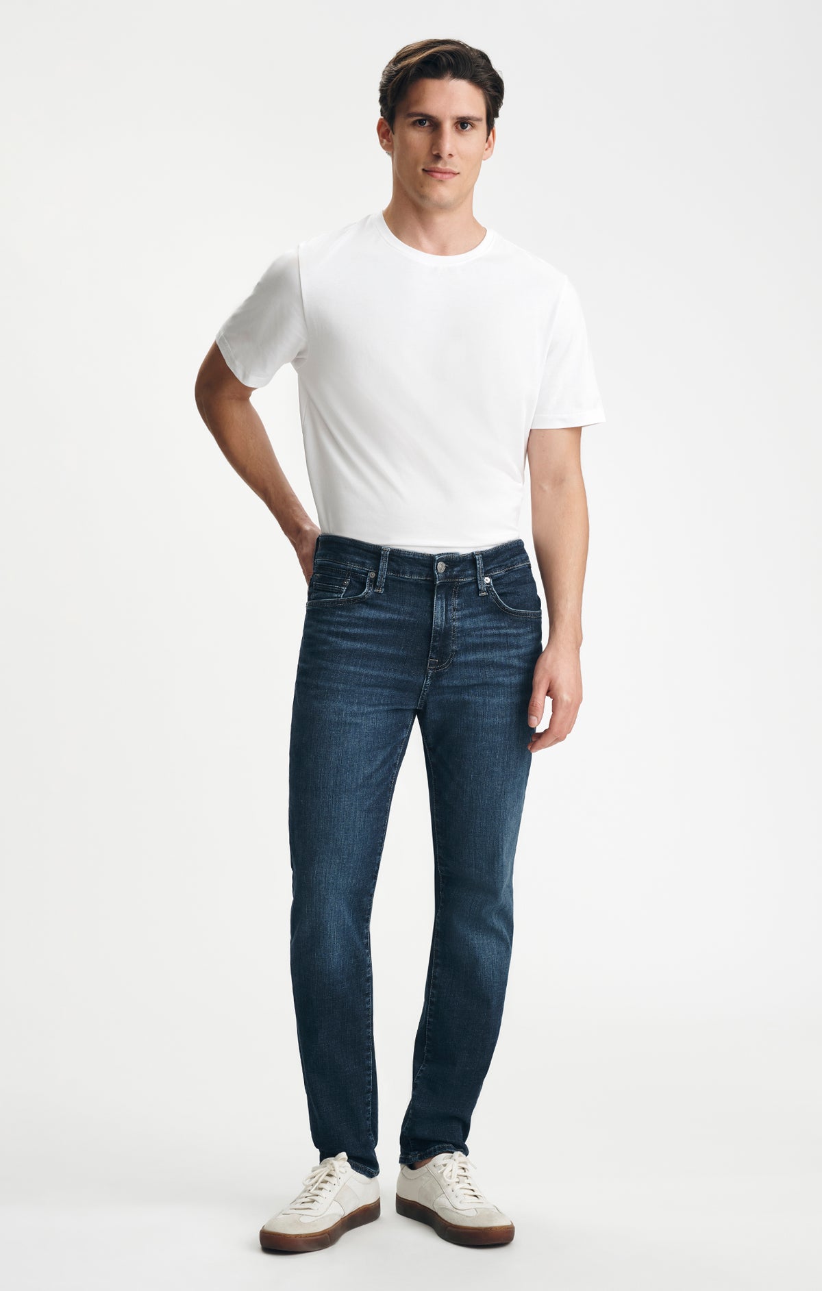 STEVE ATHLETIC FIT IN DARK BRUSHED ORGANIC VINTAGE - Mavi Jeans