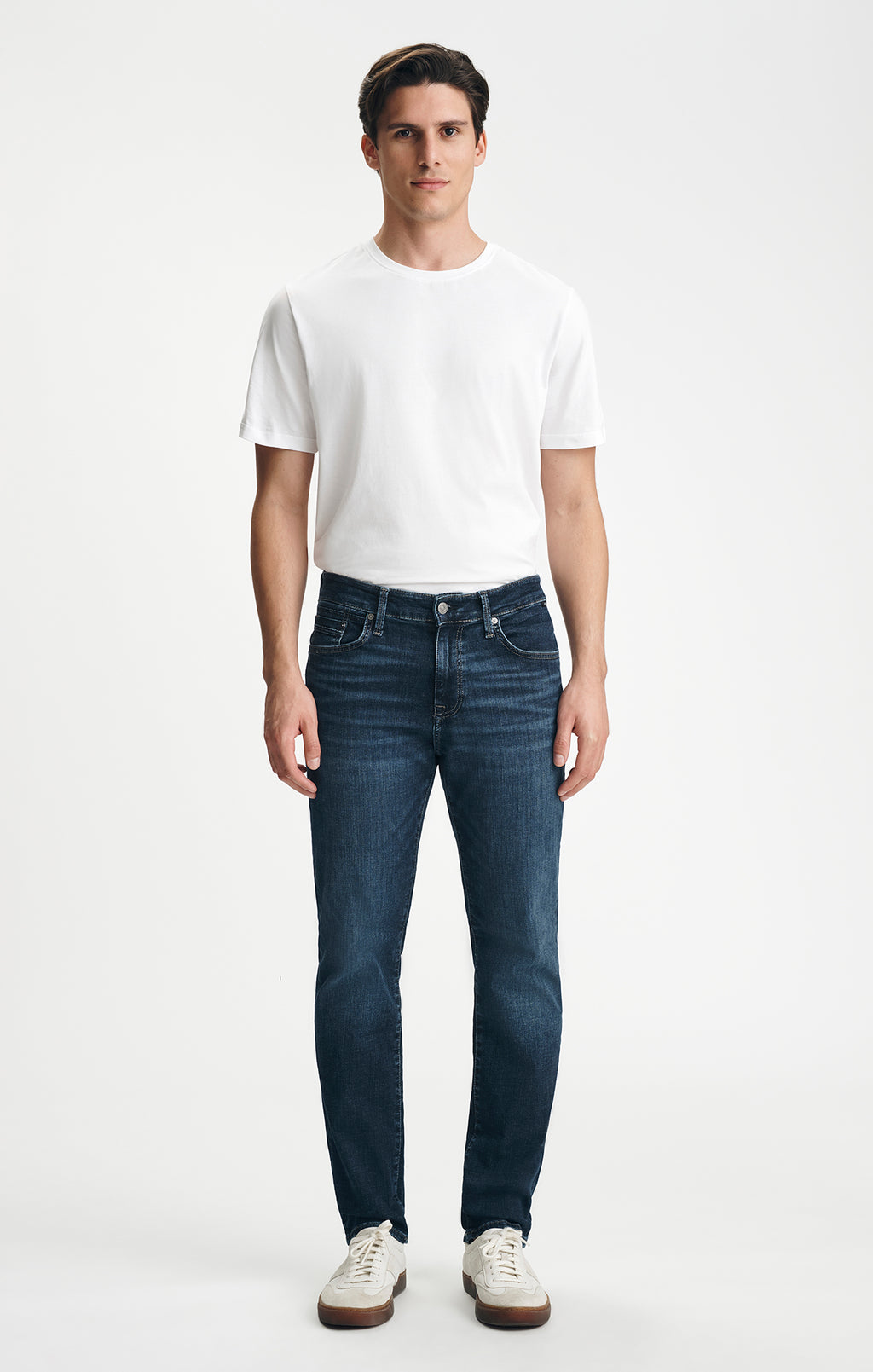 STEVE ATHLETIC FIT IN DARK BRUSHED ORGANIC VINTAGE - Mavi Jeans