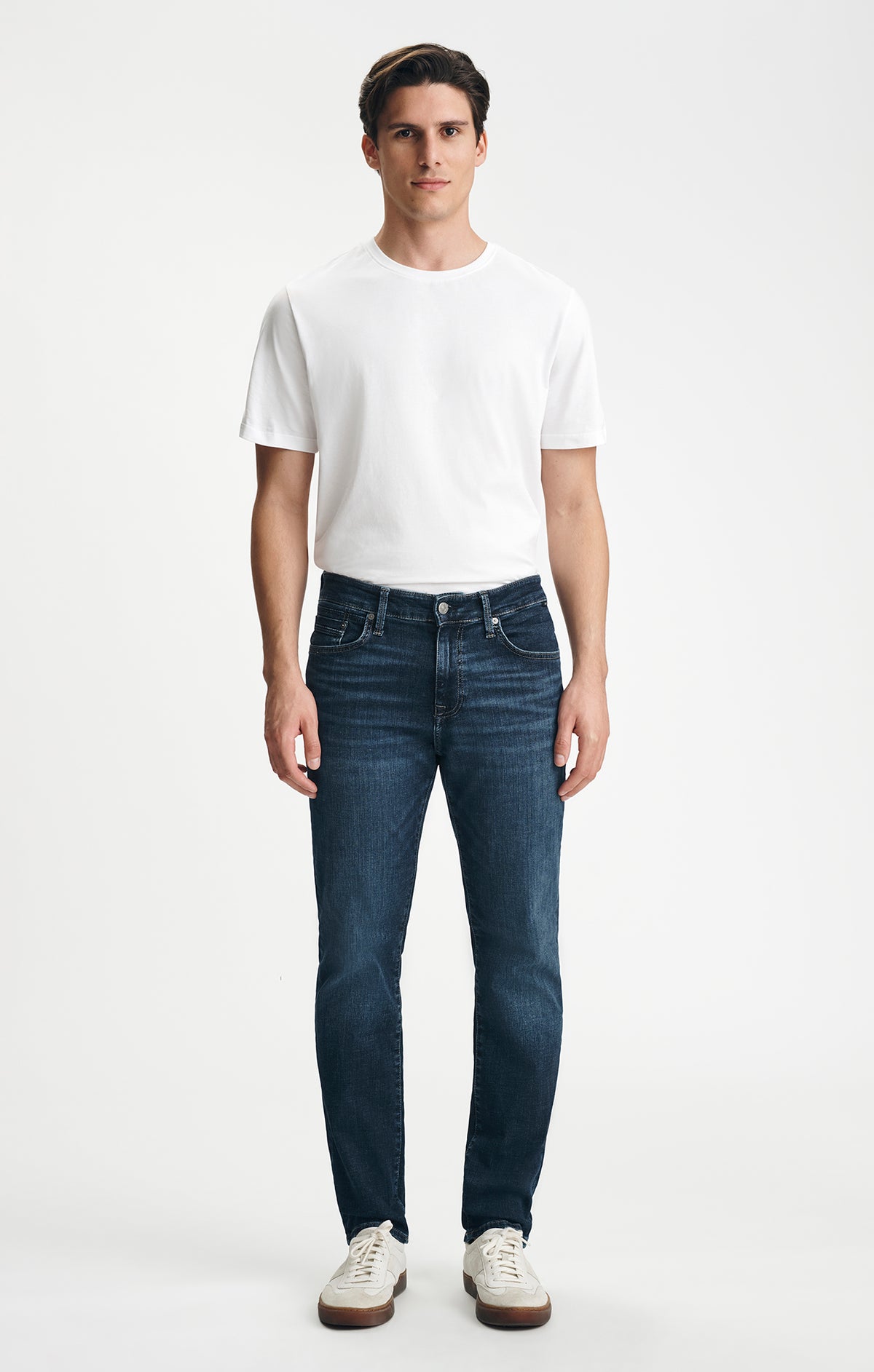 STEVE ATHLETIC FIT IN DARK BRUSHED ORGANIC VINTAGE - Mavi Jeans