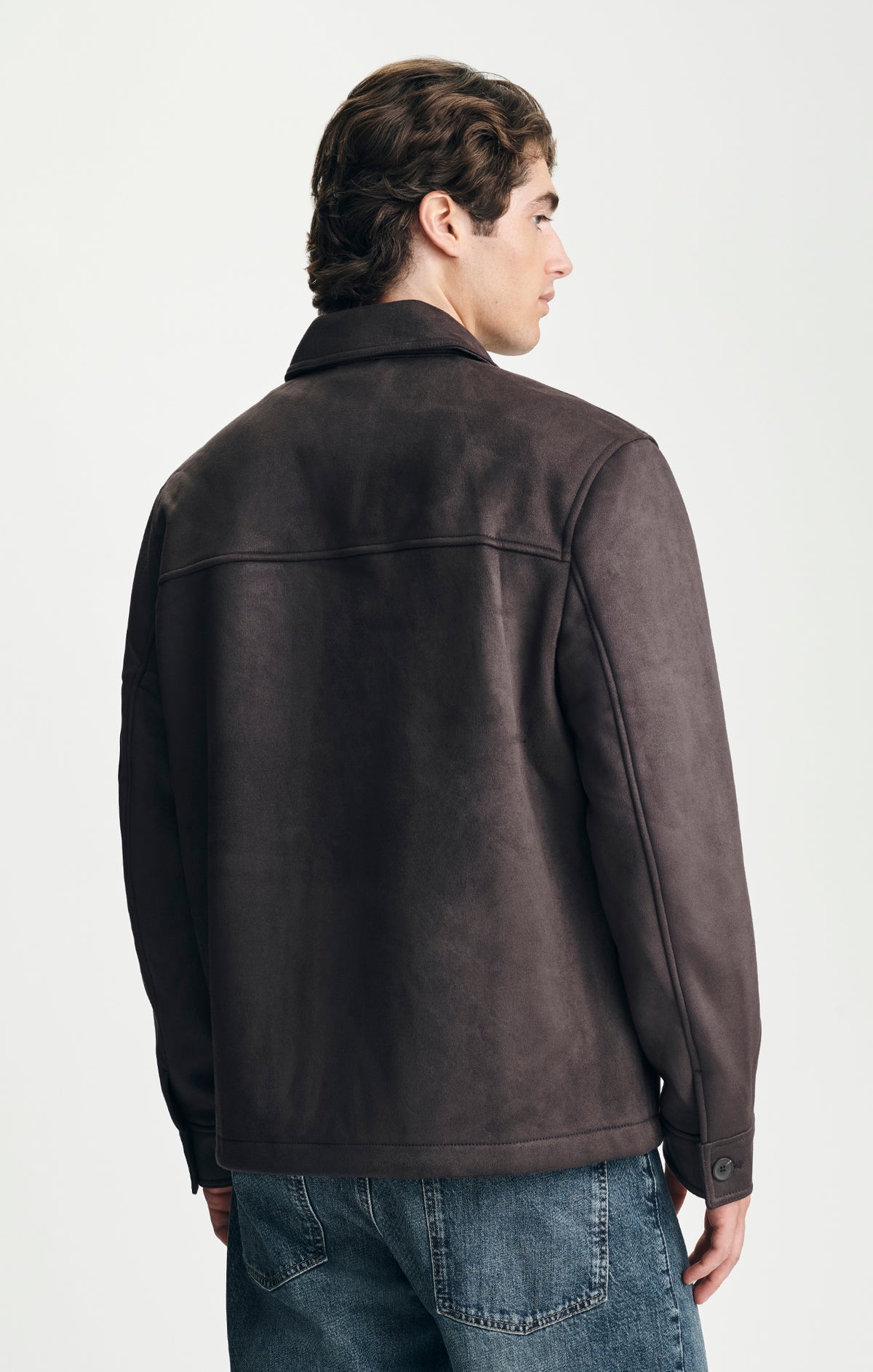 SHIRT JACKET IN ESPRESSO