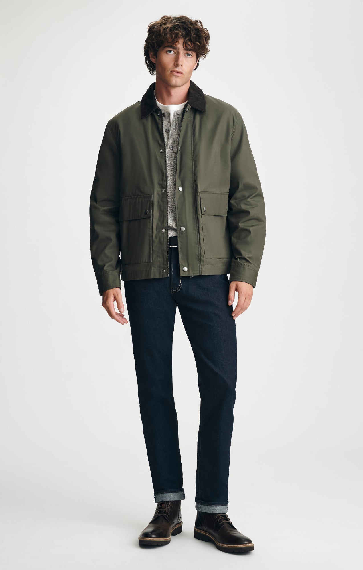 CHORE JACKET IN FOREST NIGHT - Mavi Jeans