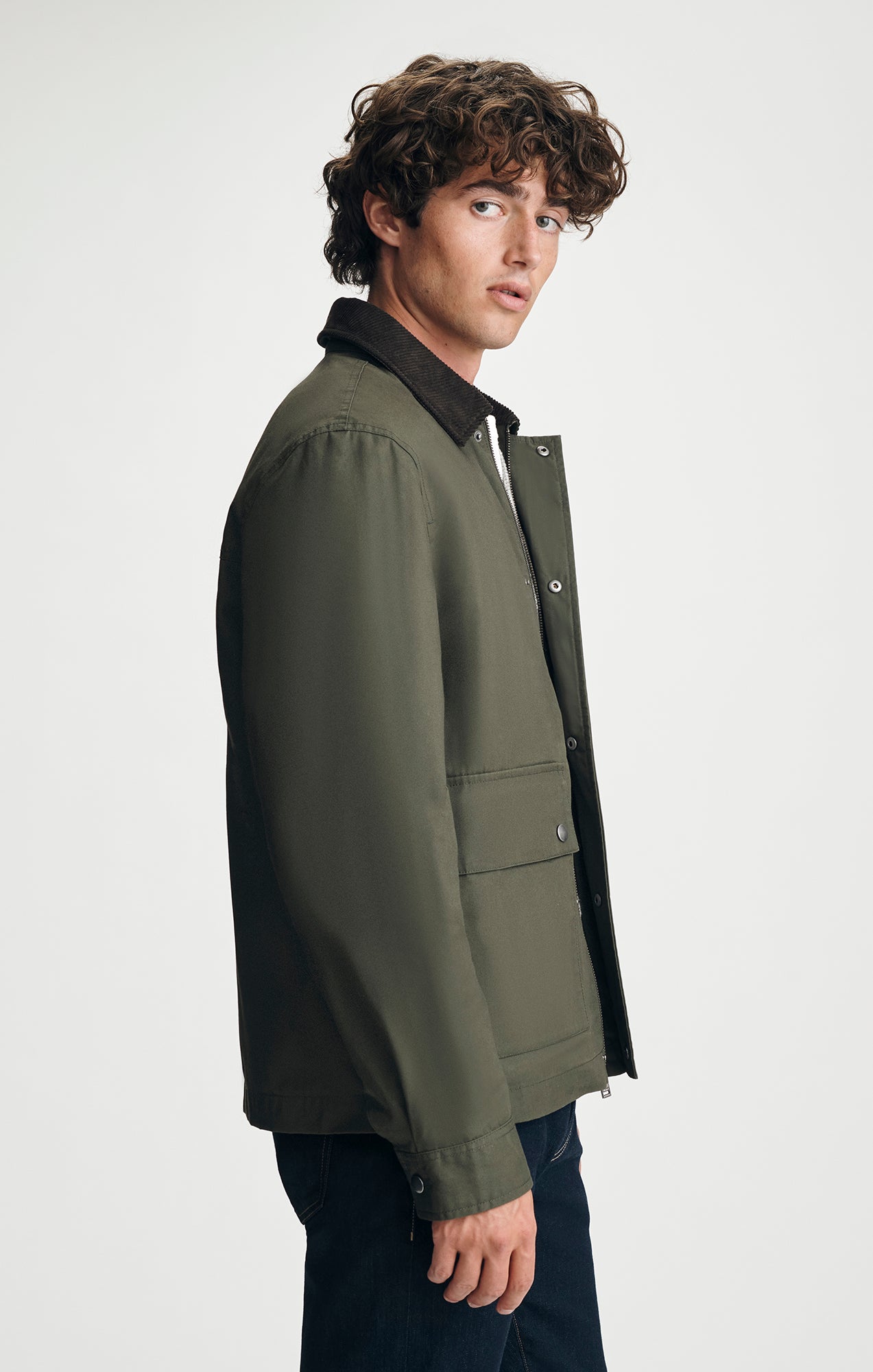 CHORE JACKET IN FOREST NIGHT - Mavi Jeans
