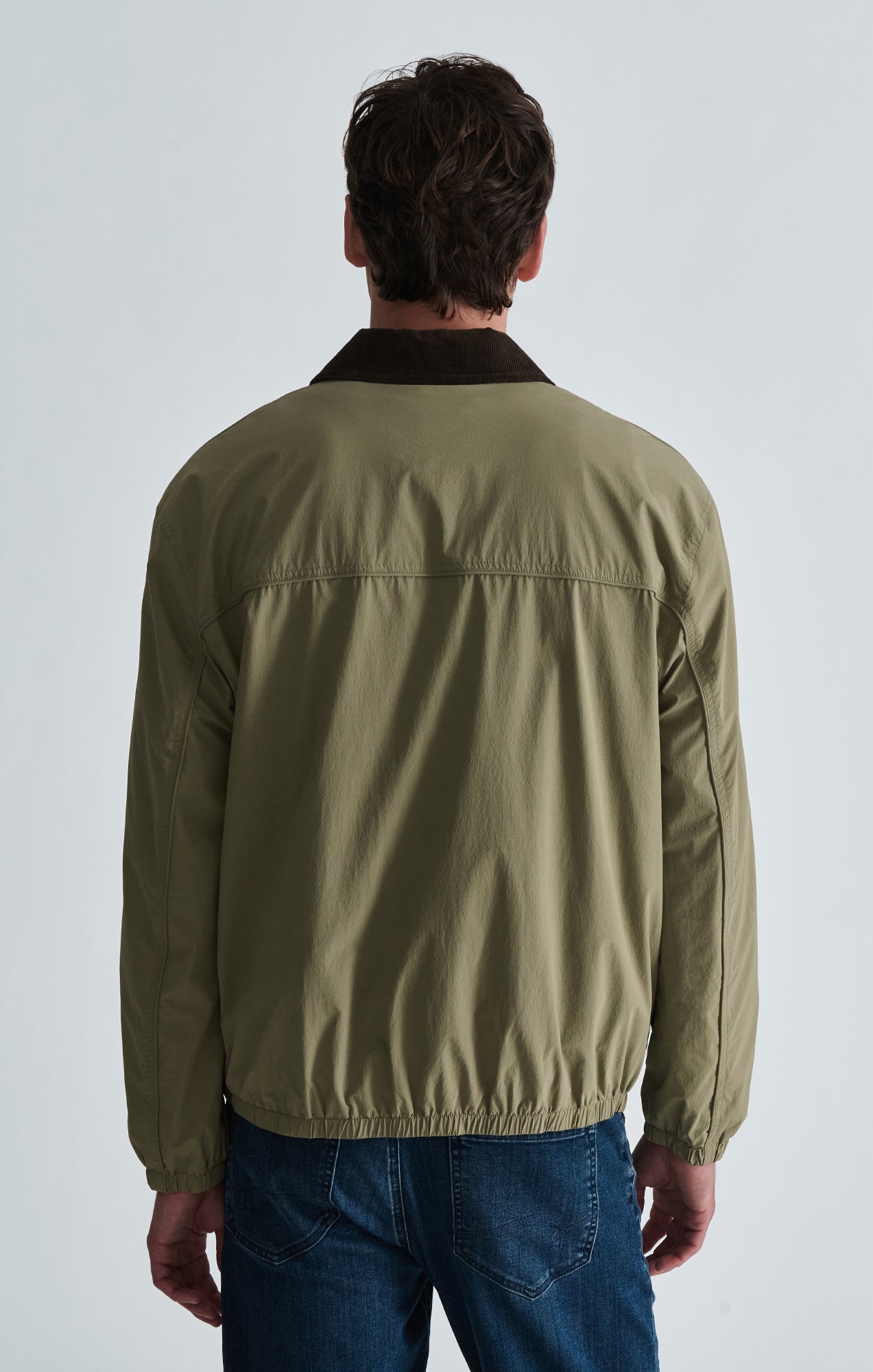 CORDUROY COLLAR BOMBER JACKET IN OVERLAND TREK - Mavi Jeans