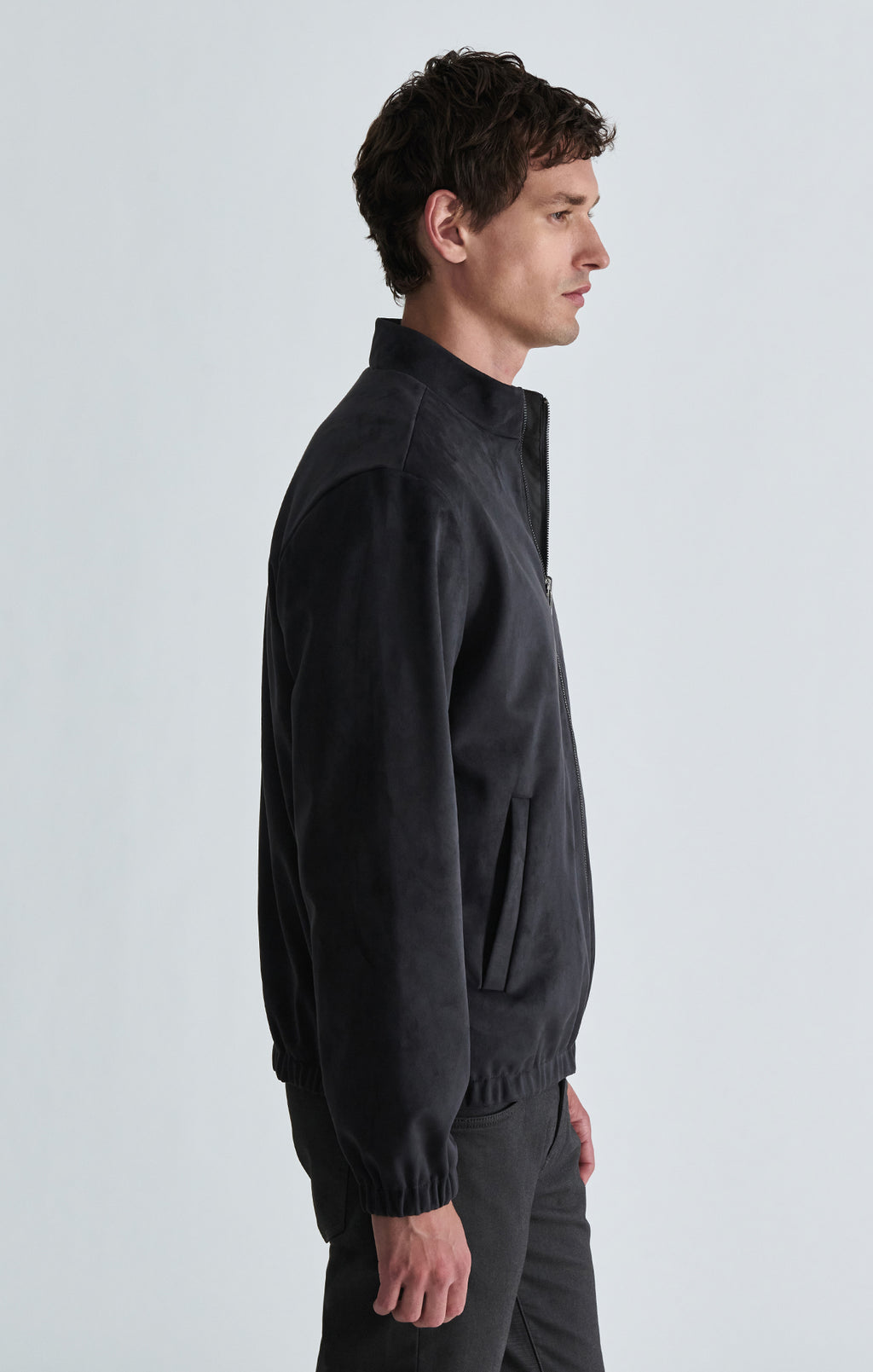 FAUX SUEDE BOMBER JACKET IN UNEXPLORED - Mavi Jeans