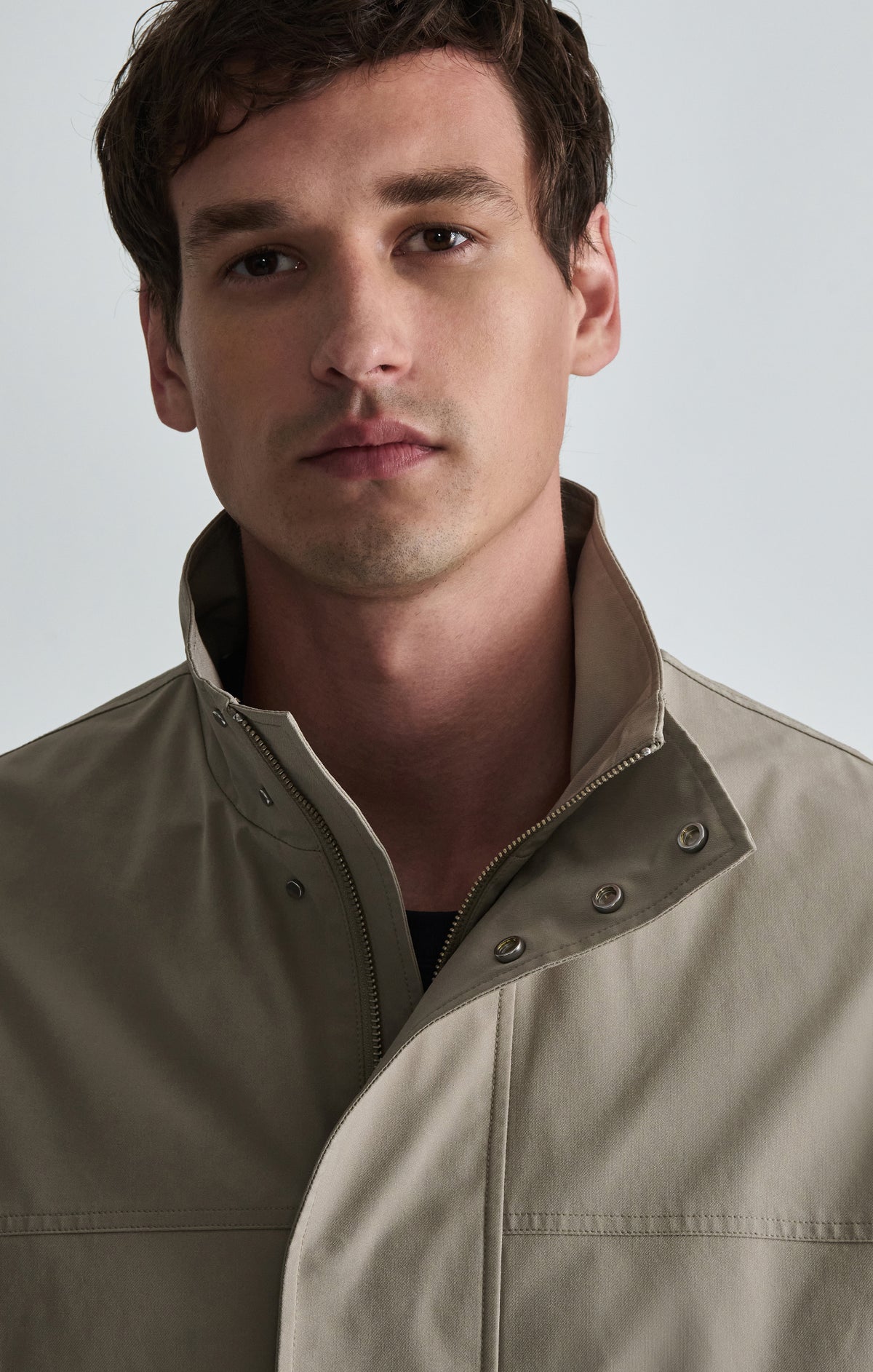 FUNNEL NECK BOMBER JACKET IN WINTER TWIG - Mavi Jeans