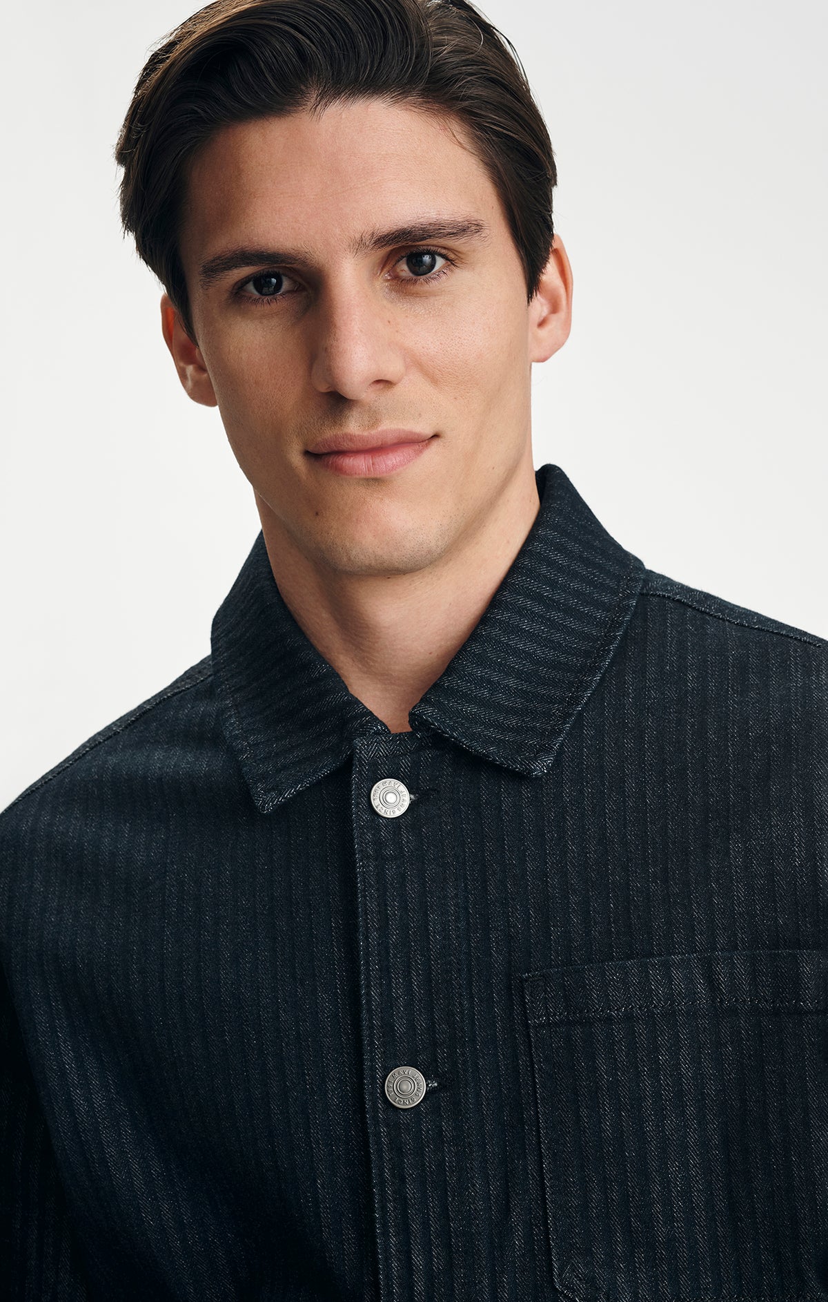 LEDGER DENIM JACKET IN INDIGO STRIPED MAVI PRO - Mavi Jeans
