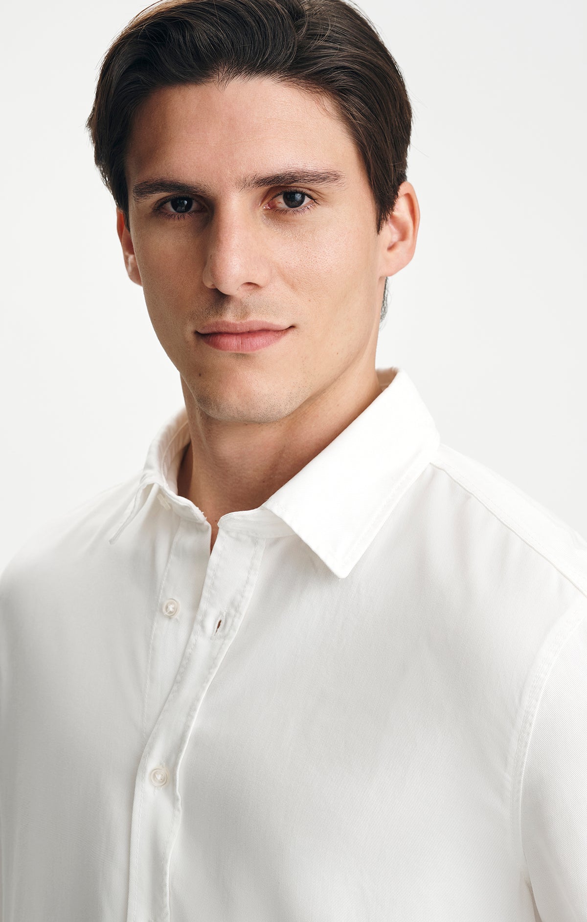 TENCEL™ BUTTON-UP SHIRT IN ANTIQUE WHITE - Mavi Jeans