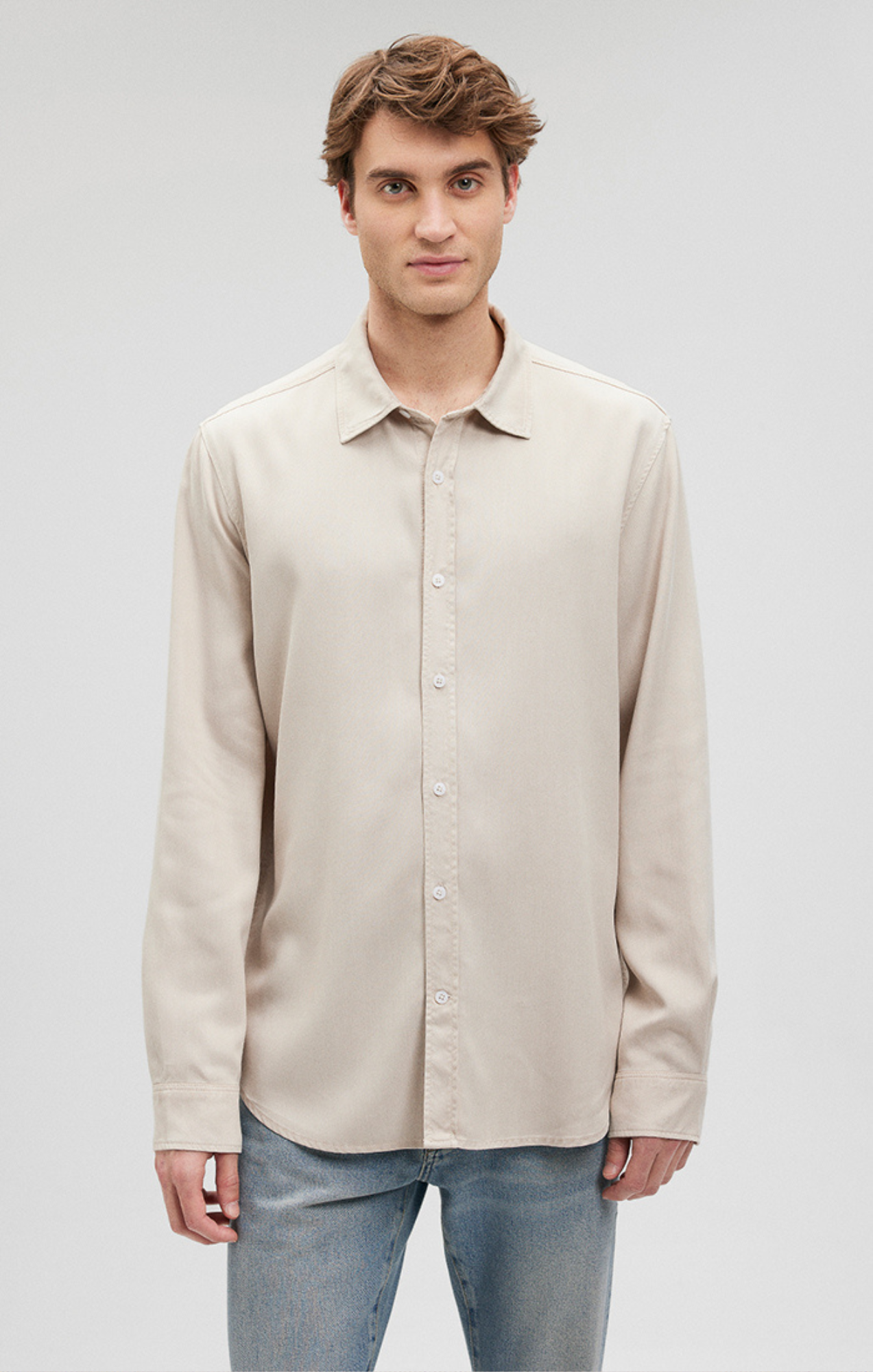 BUTTON-UP LONG SLEEVE SHIRT IN MOONSTRUCK - Mavi Jeans