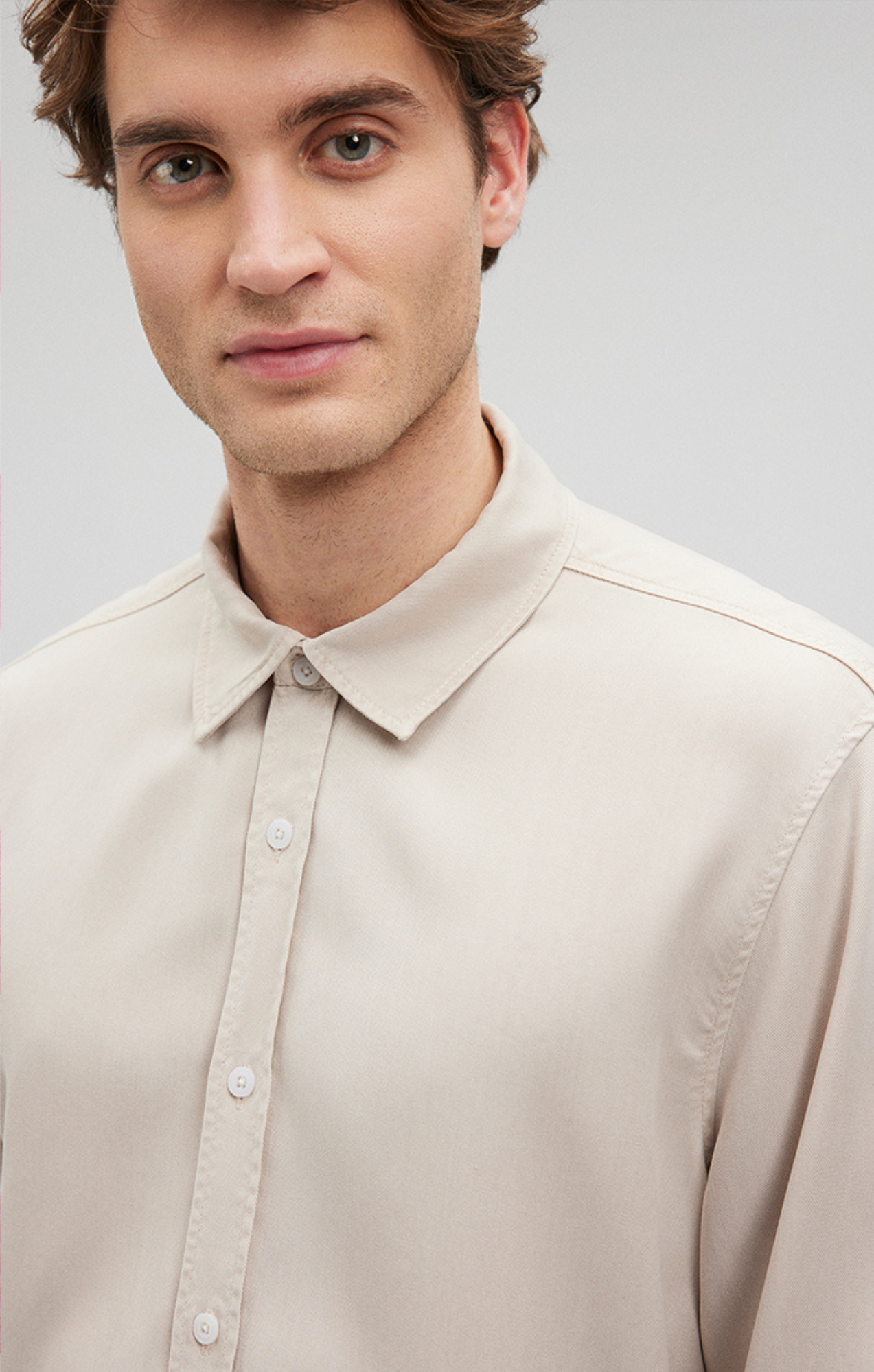BUTTON-UP LONG SLEEVE SHIRT IN MOONSTRUCK - Mavi Jeans