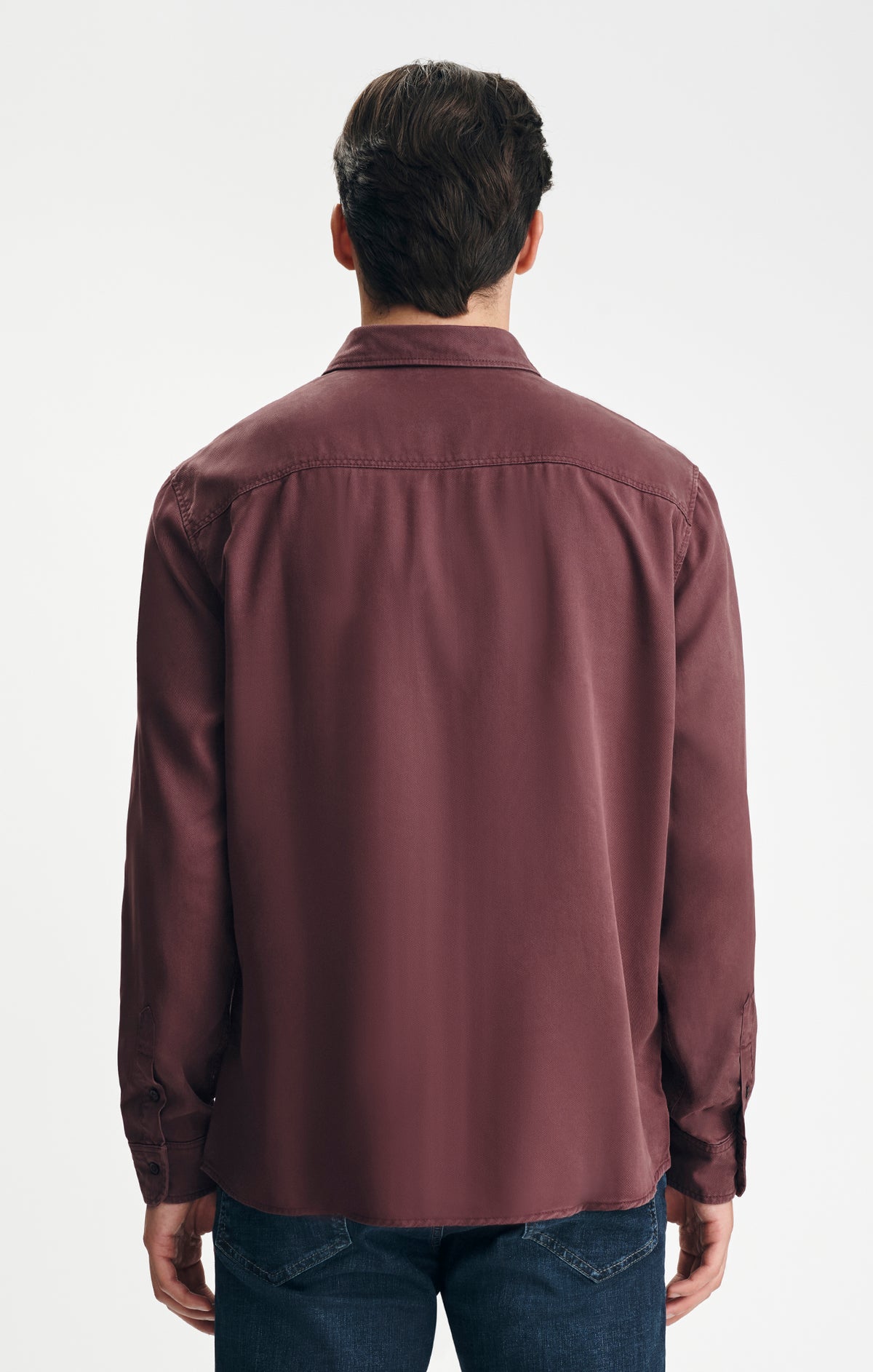 TENCEL™ BUTTON-UP SHIRT IN RAISIN - Mavi Jeans