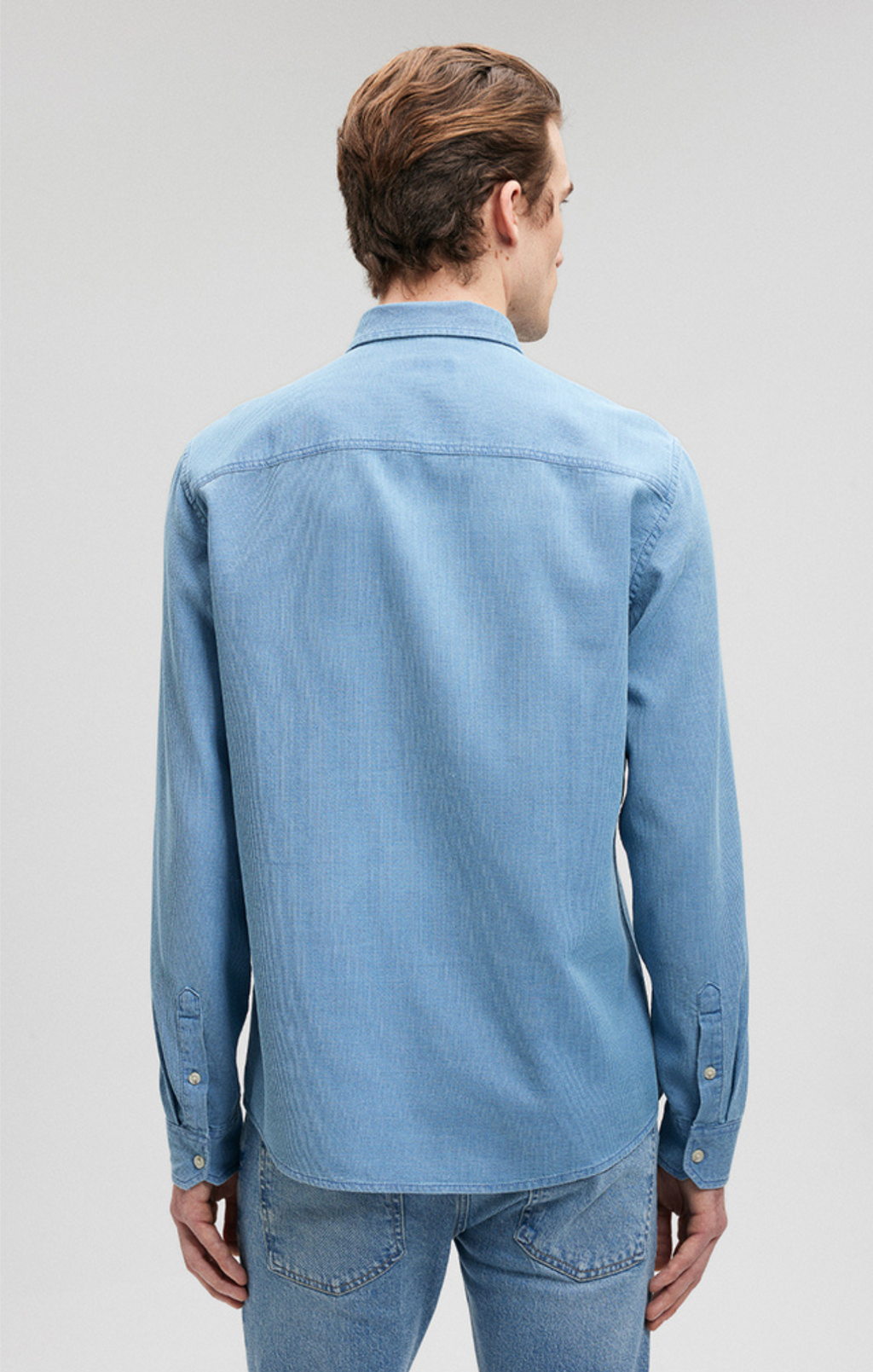 BUTTON-UP LONG SLEEVE SHIRT IN INDIGO - Mavi Jeans