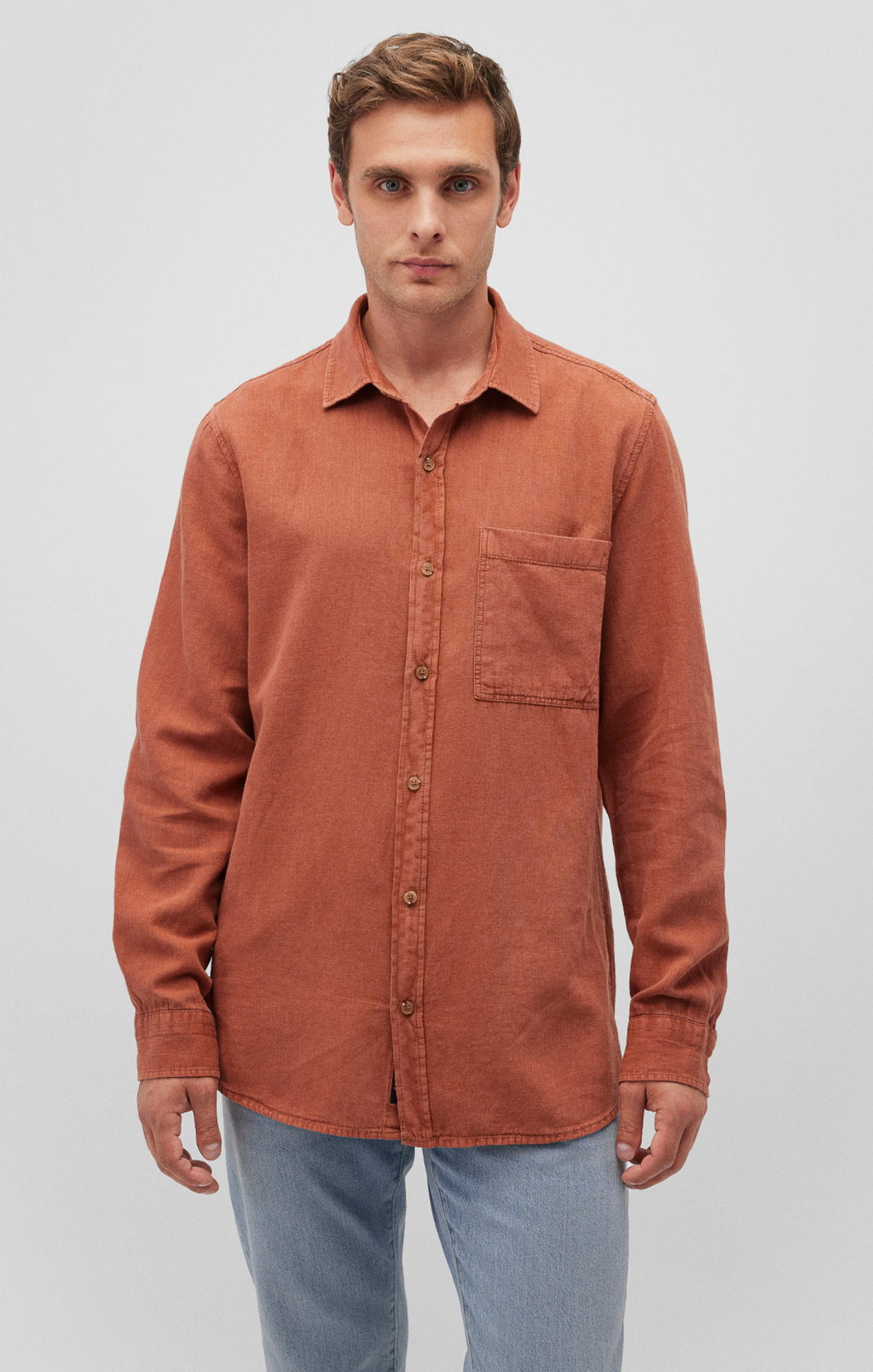 ONE POCKET BUTTON-UP SHIRT IN ARAGON - Mavi Jeans