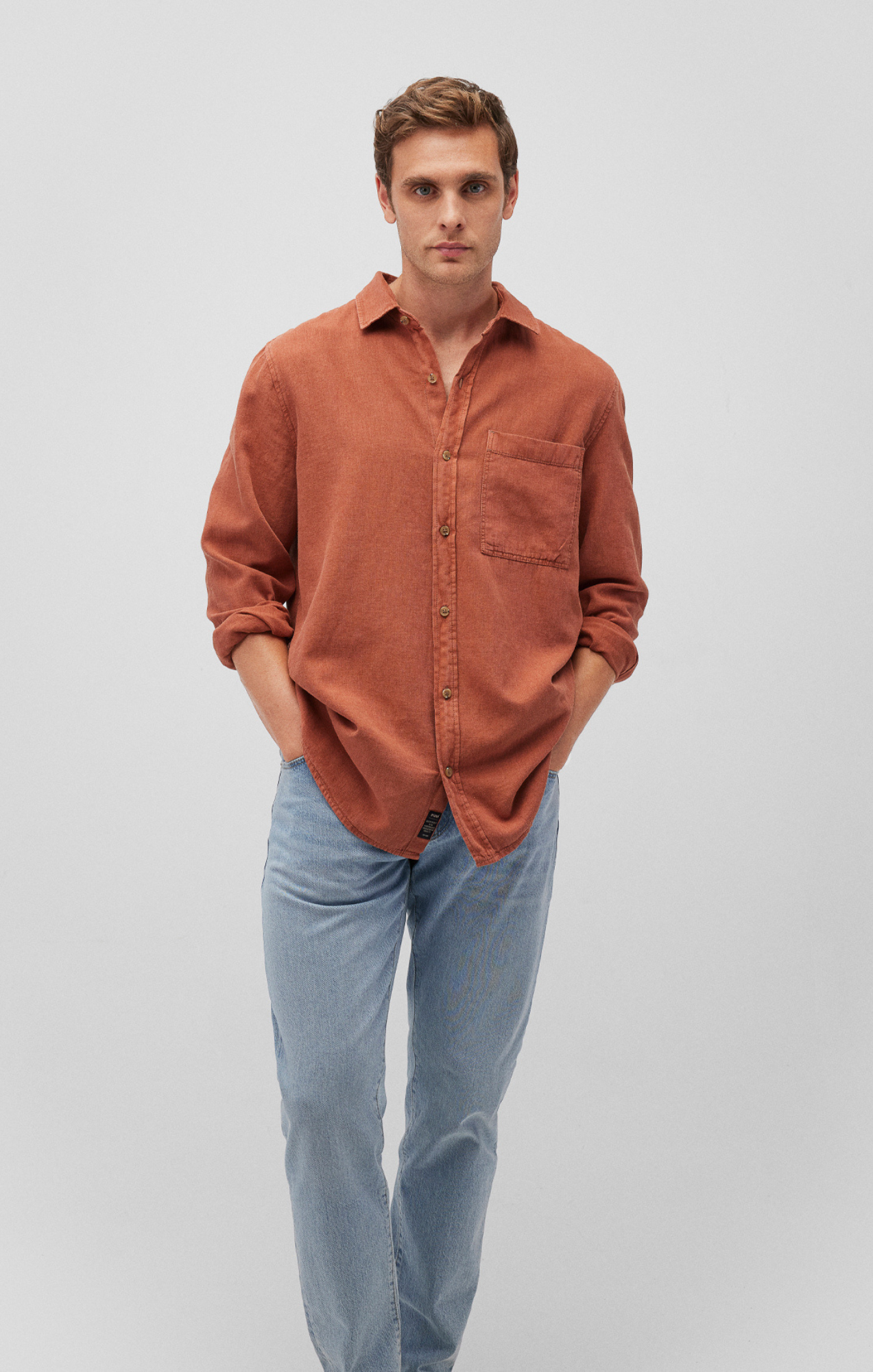 ONE POCKET BUTTON-UP SHIRT IN ARAGON - Mavi Jeans