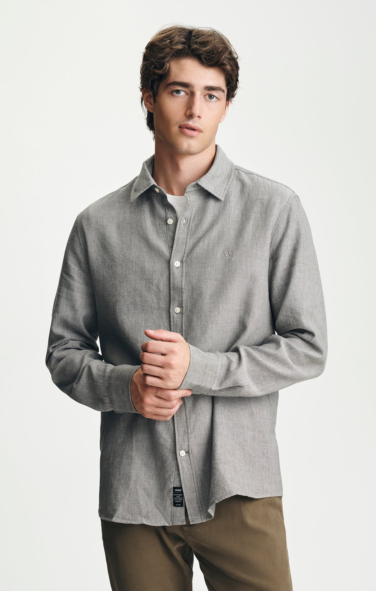 SLIM BUTTON-UP SHIRT IN KAMBABA
