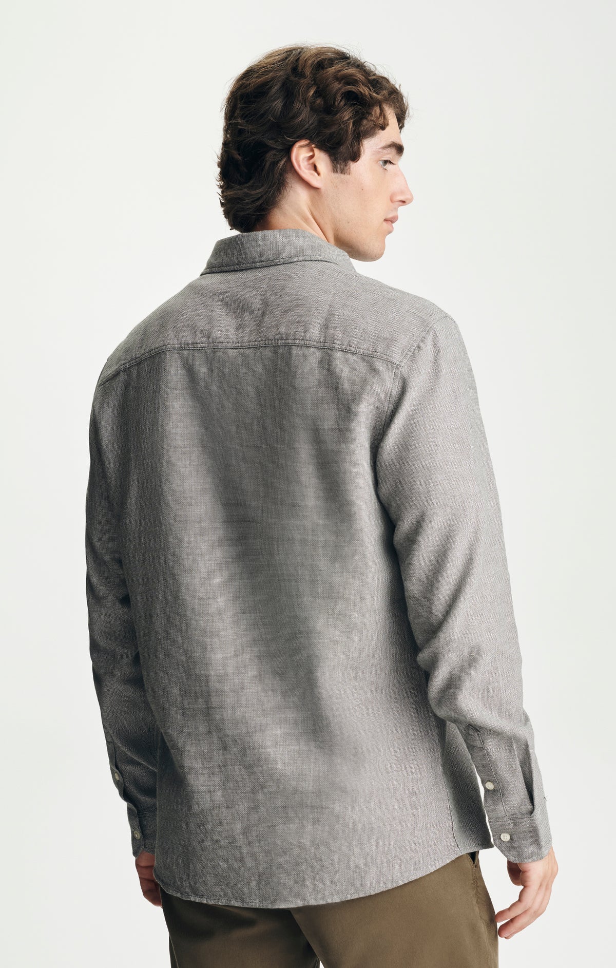 SLIM BUTTON-UP SHIRT IN KAMBABA