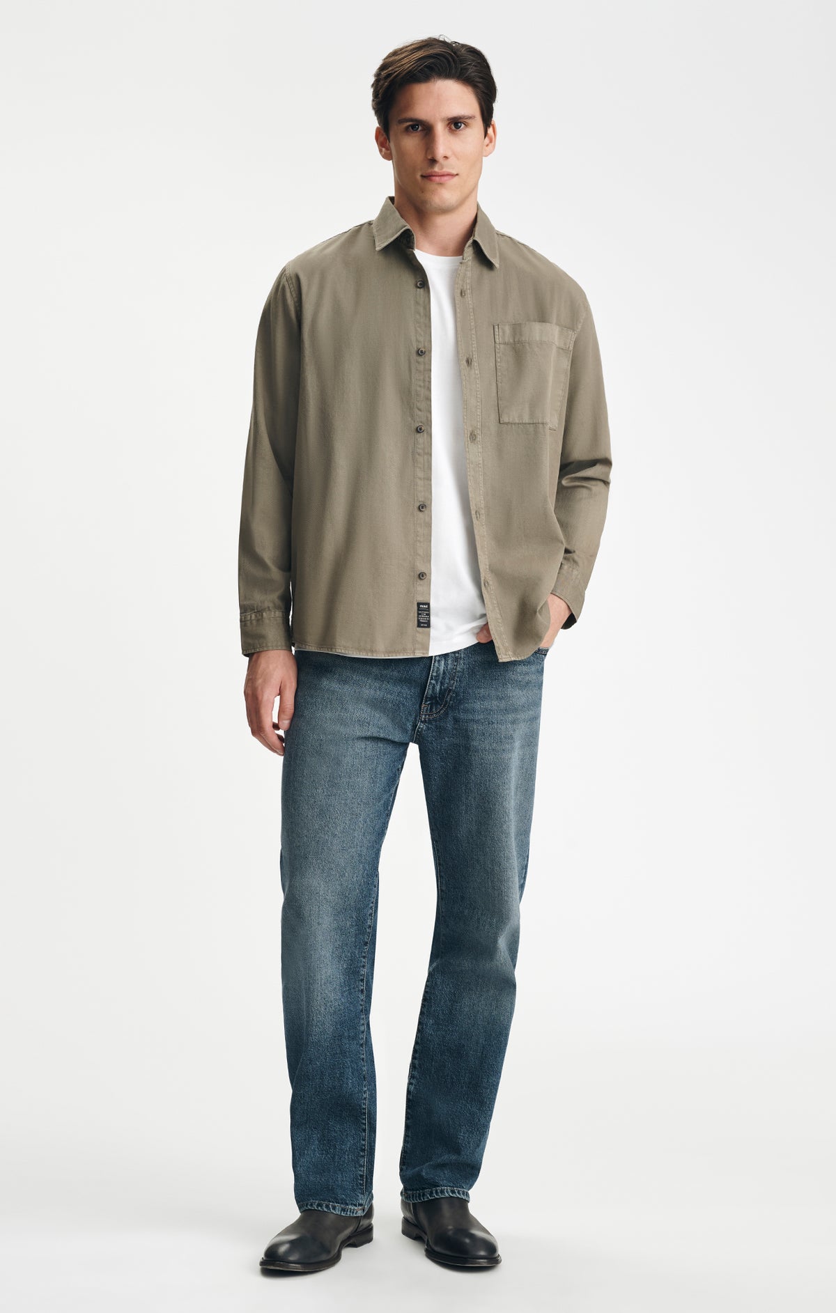 BUTTON-UP SHIRT IN BUNGEE CORD - Mavi Jeans