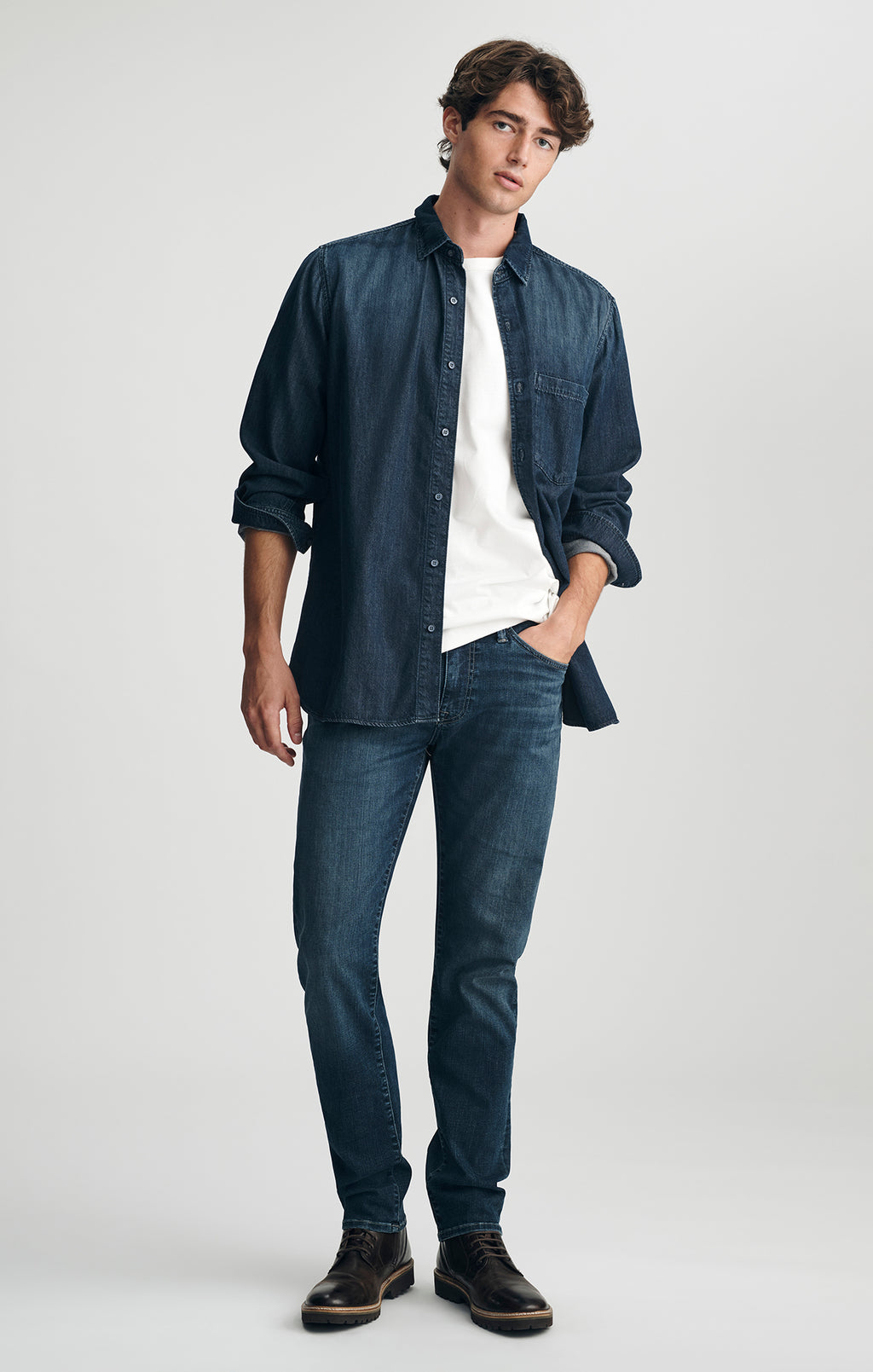 BILL DENIM SHIRT IN DEEP BRUSHED AIR-LITE - Mavi Jeans