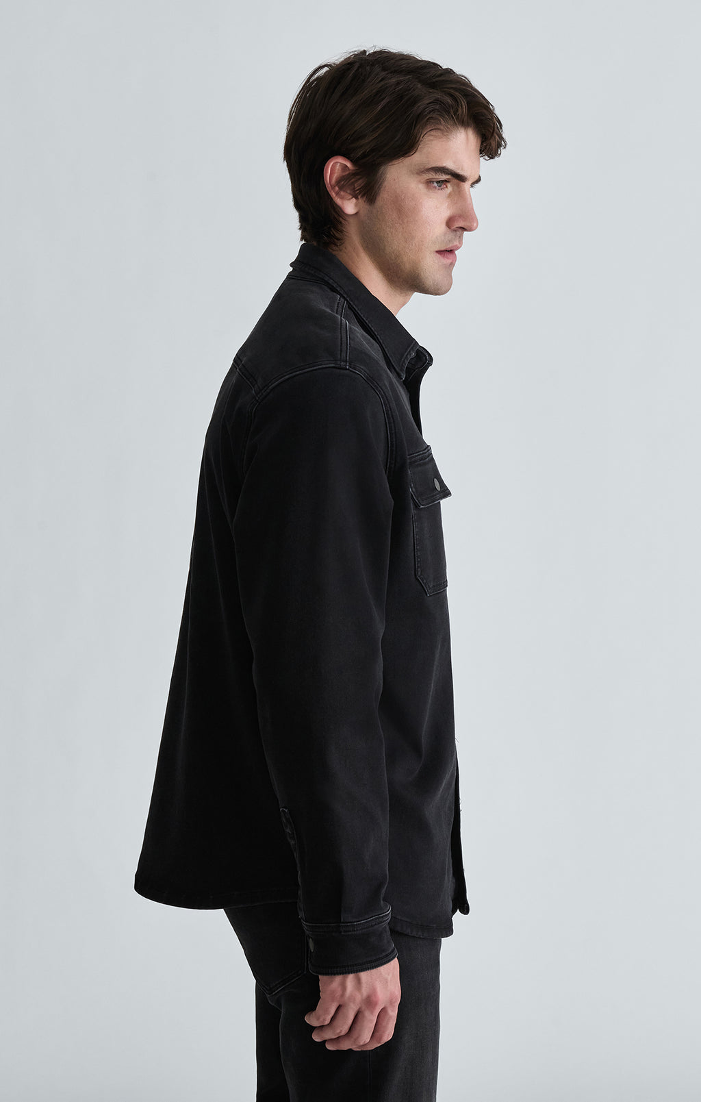 ASHER DENIM OVERSHIRT IN SMOKE EXPLORER - Mavi Jeans