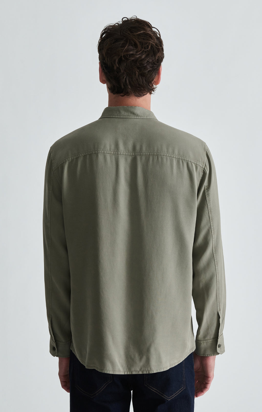TENCEL™ BUTTON-UP SHIRT IN VETIVER - Mavi Jeans