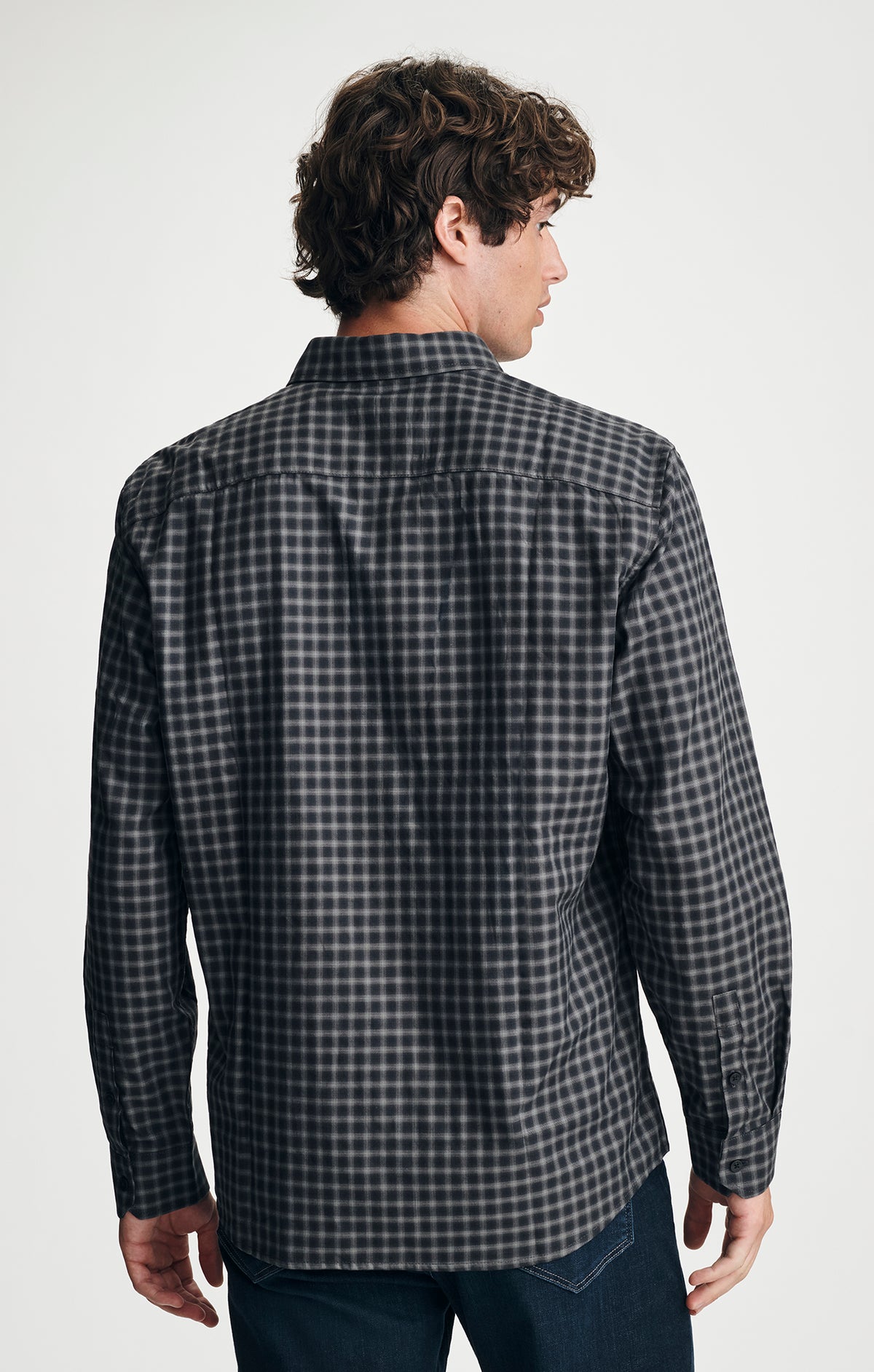 BUTTON-UP SHIRT IN BLACK CHECK - Mavi Jeans