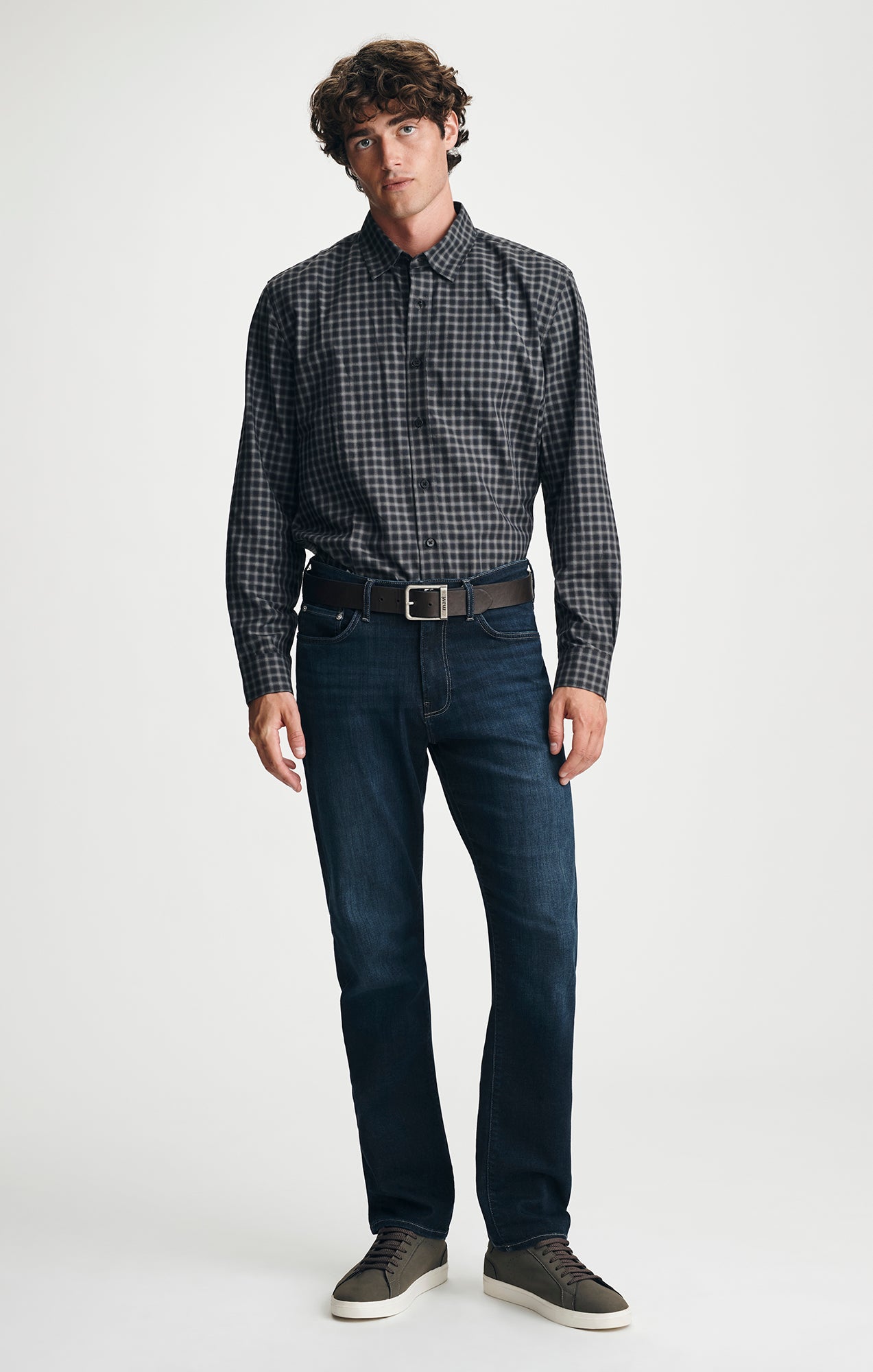 BUTTON-UP SHIRT IN BLACK CHECK - Mavi Jeans