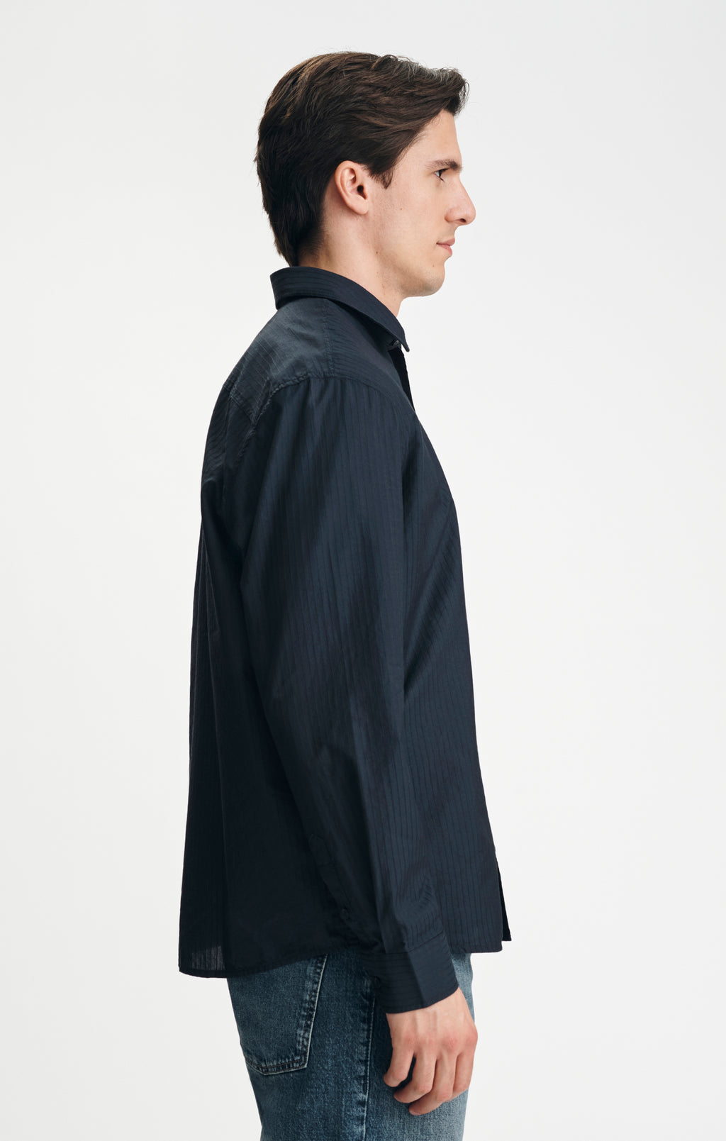 BUTTON-UP SHIRT IN DARK NAVY - Mavi Jeans