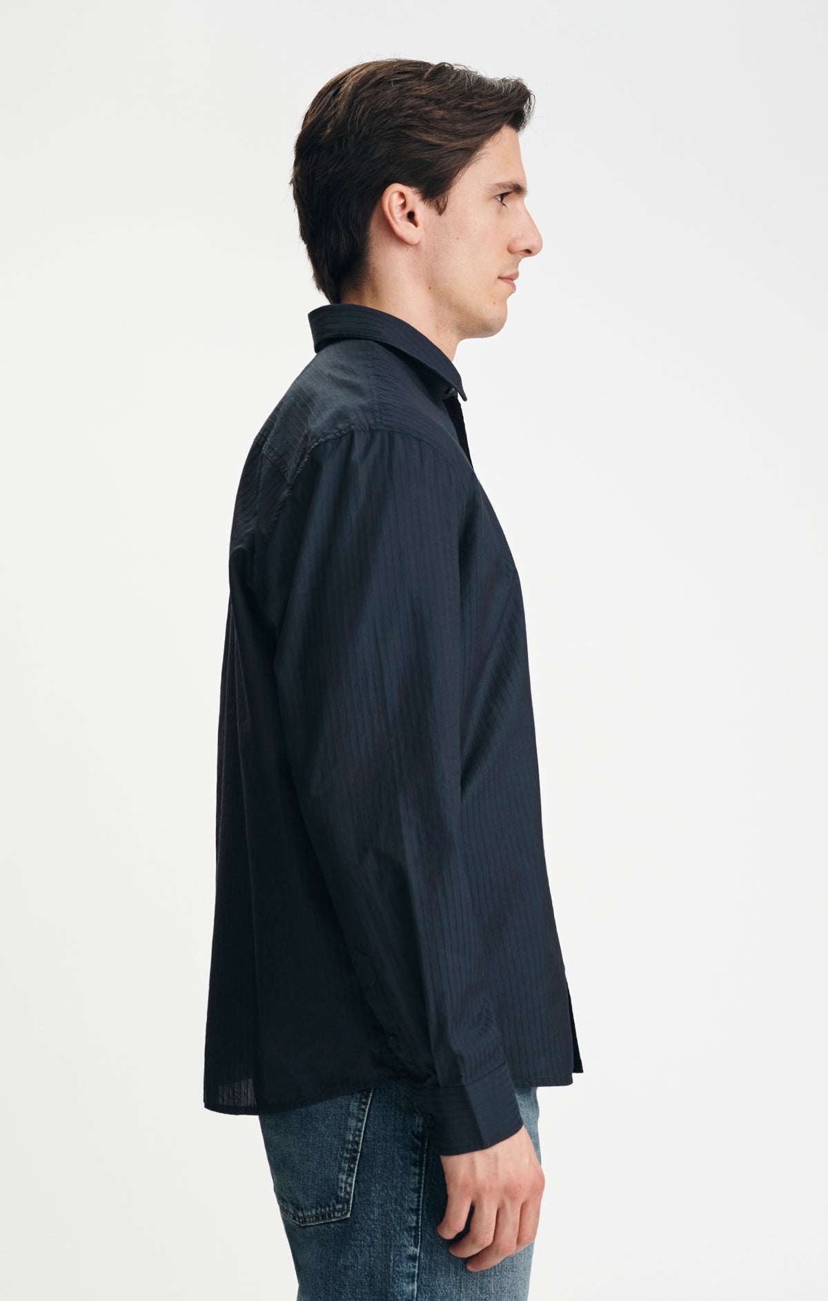 BUTTON-UP SHIRT IN DARK NAVY - Mavi Jeans